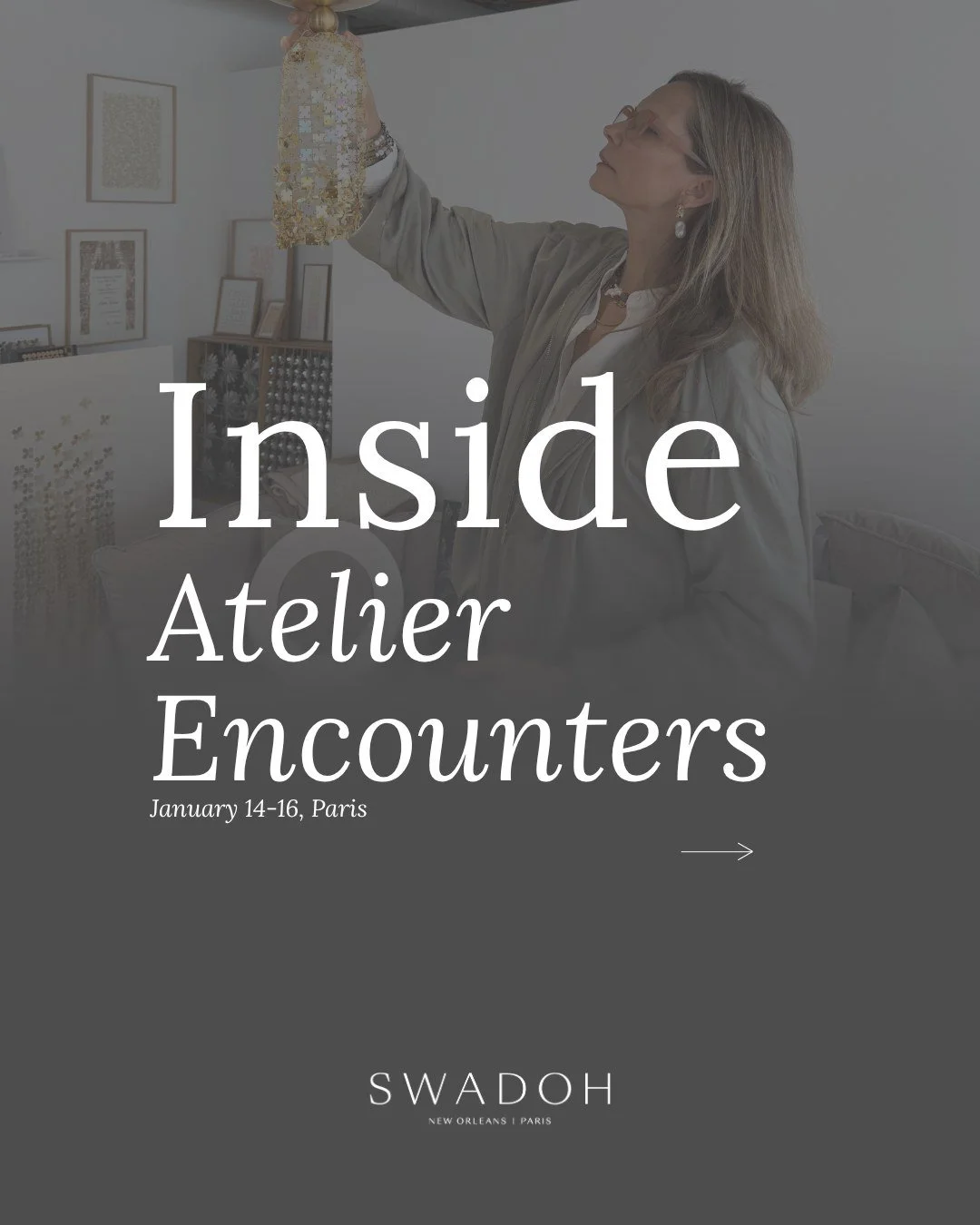 Step inside Atelier Encounters.

For three days in Paris, SWADOH invites designers to discover craftsmanship through the materials, techniques, ideas, and conversations behind it.

Discover works in progress and exceptional savoir-faire.
Exchange ide