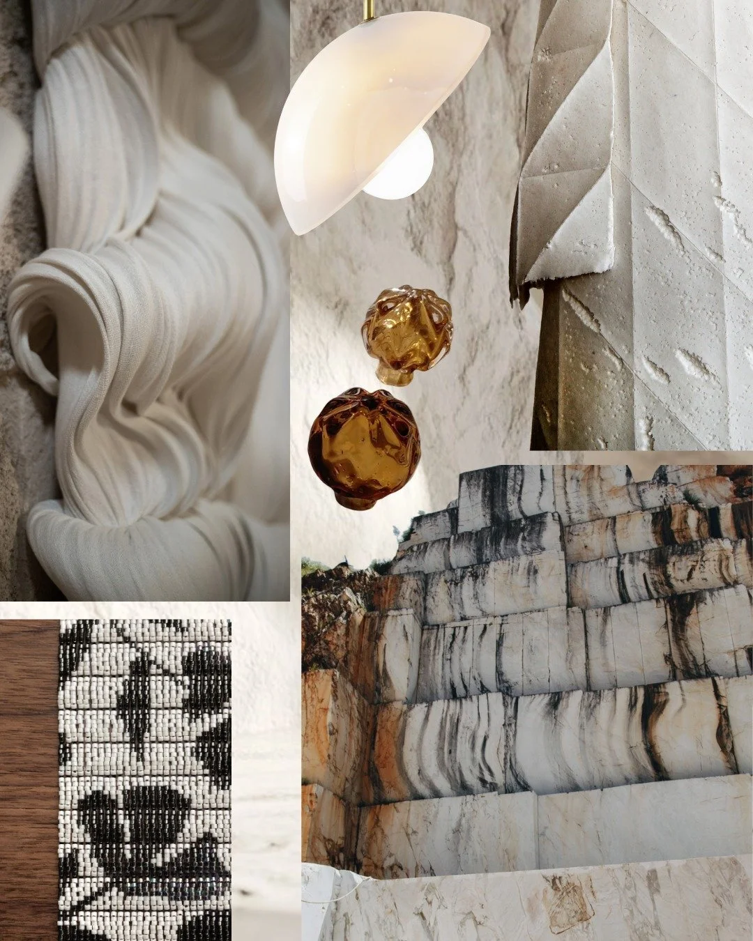 A dialogue between materials, textures, and craftsmanship.

As we prepare for a special gathering this coming Thursday at the Karen Pearse showroom in New York, we're exploring the beautiful connections between Karen Pearse's natural stones and the e