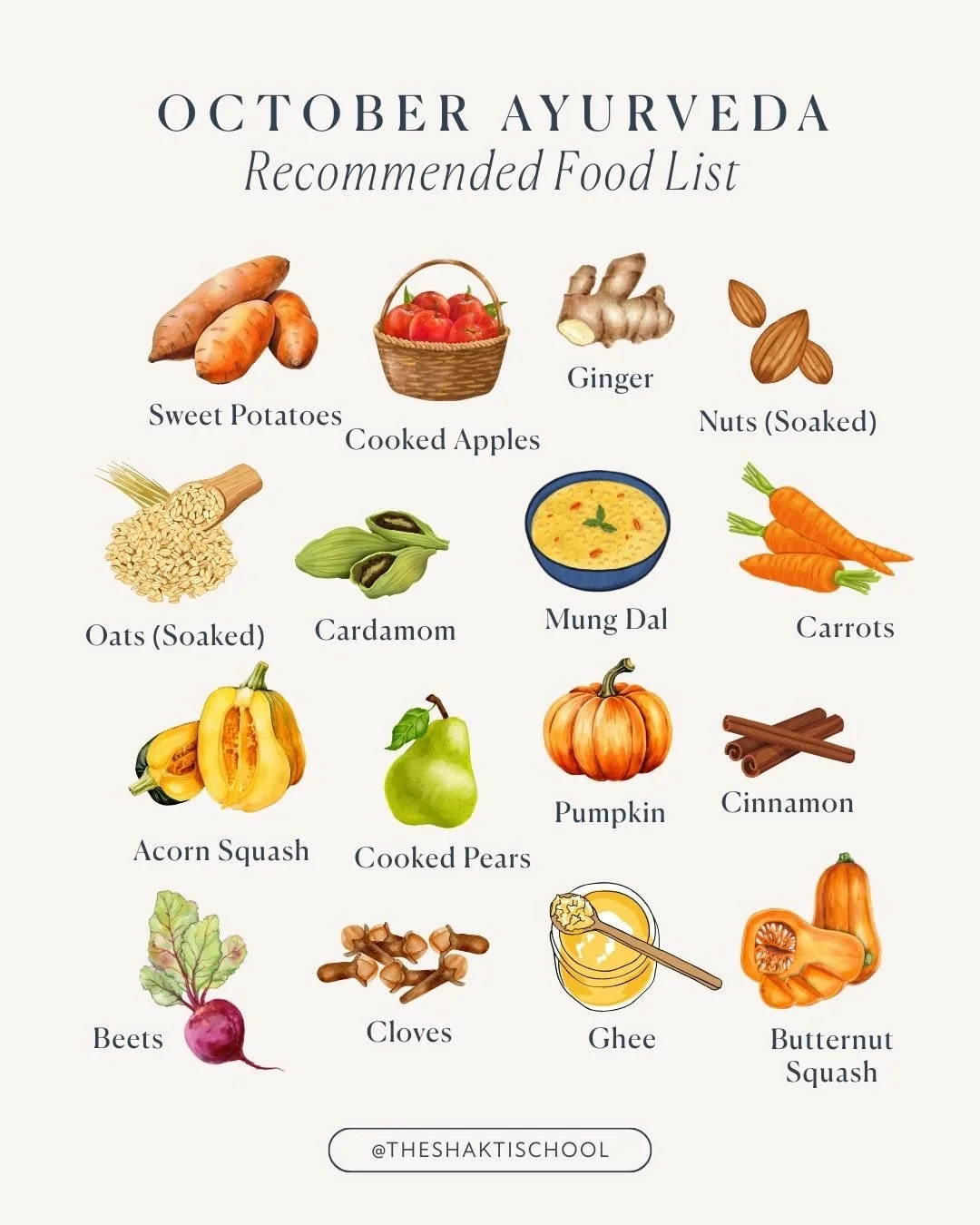 October is vata season, baby - aka the dry, cool, windy energy that can leave us feeling scattered, chilly or just a little funky (hello, achey joints and tender nervous system 🌬️).

Ayurveda says: the opposite quality is the remedy. That means warm