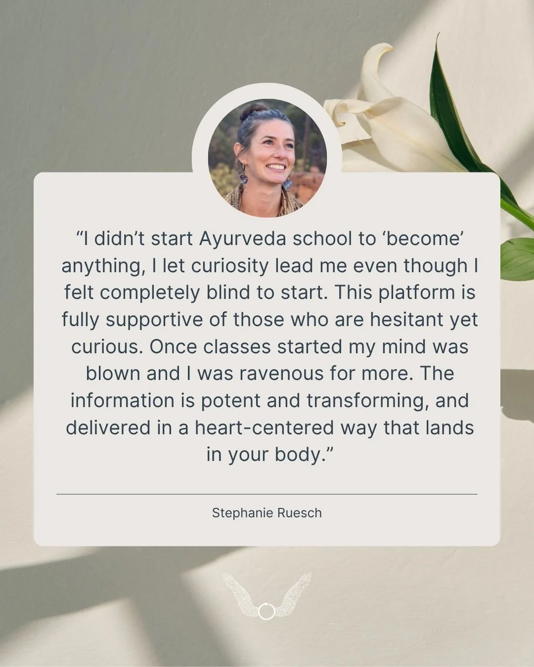 What if I don't want to be a health coach? Can I do this just for me?⁠
⁠
We get this question all the time from students and the answer is this:⁠
⁠
Shakti Ayurveda School is for anyone who wants to dive deep into themselves with guidance and deeply h