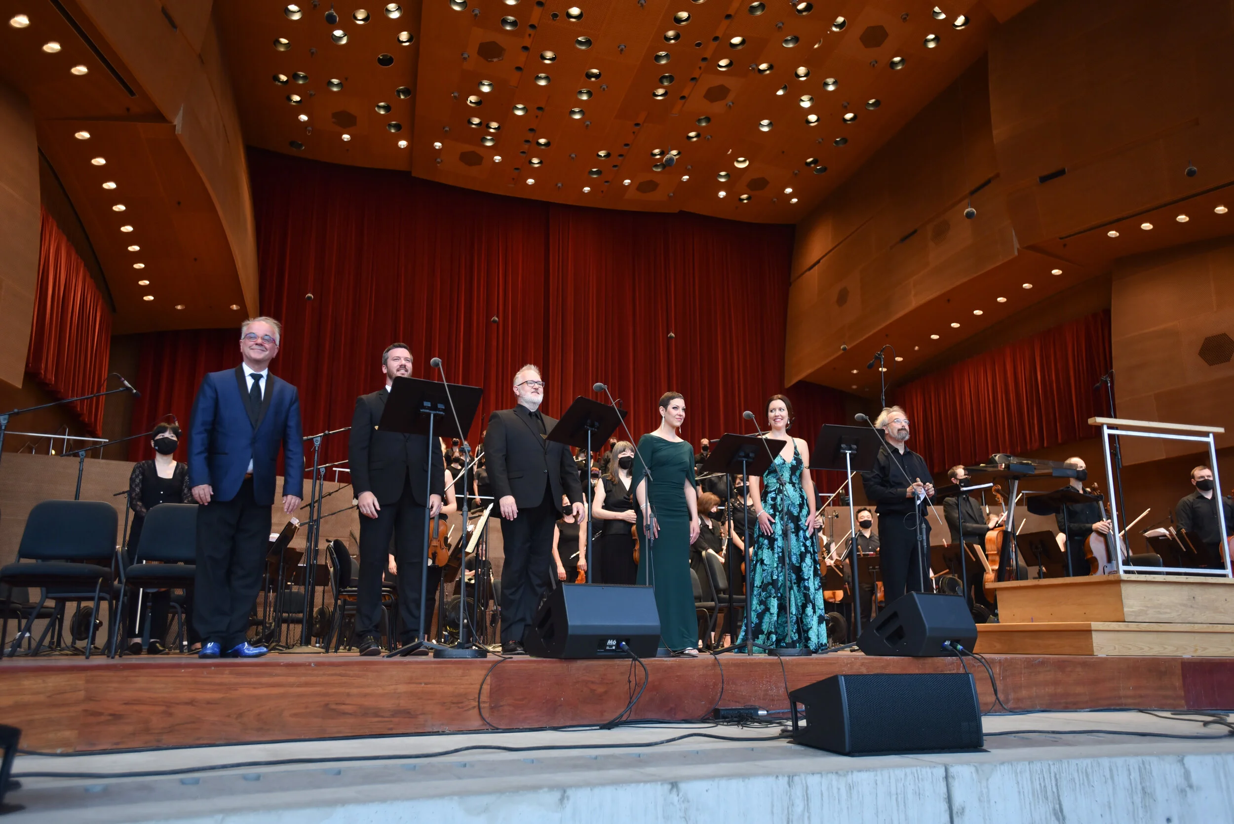 Carlos Kalmar, Christopher Bell, and Grant Park Music Festival. Photo by Norman Timonera.