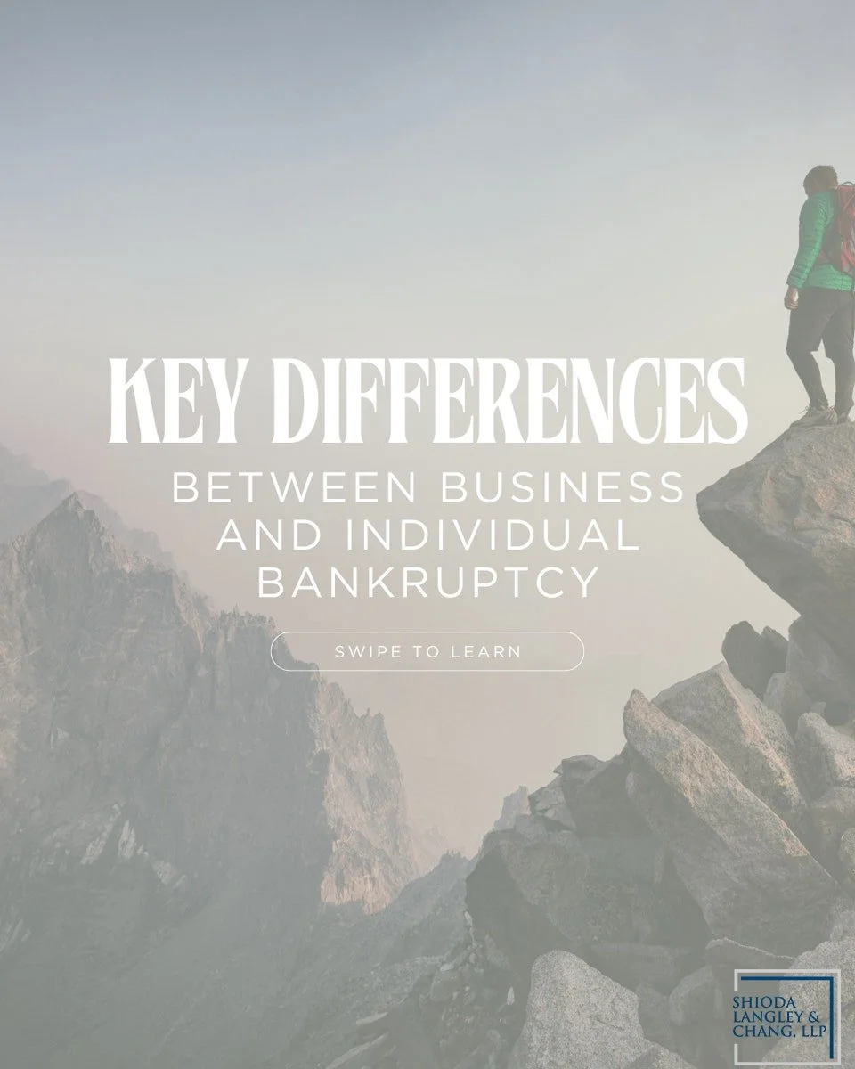 Bankruptcy isn&rsquo;t just for those actively filing &mdash; it&rsquo;s a key part of financial planning. Whether you&rsquo;re a business owner or an individual managing debt, understanding the differences between individual and business bankruptcy 