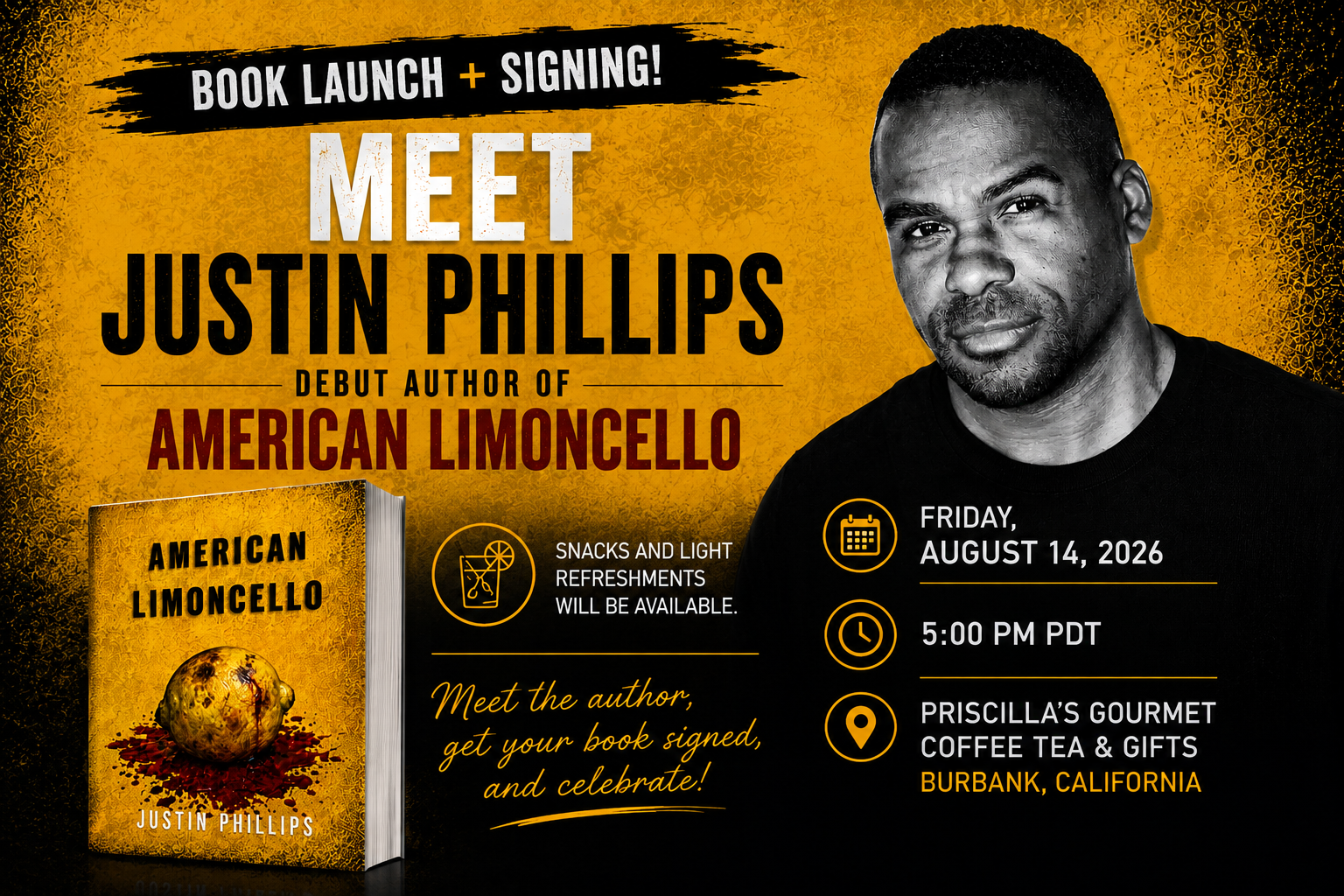 Meet the Author: Justin Phillips @ Priscilla's Cafe (Burbank, CA)