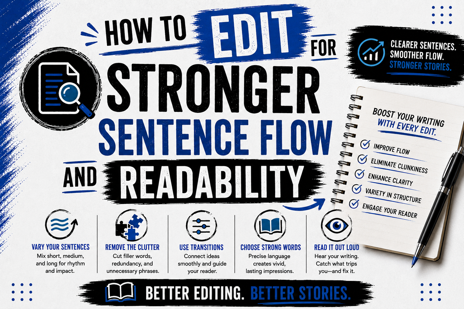 How to Edit for Stronger Sentence Flow and Readability