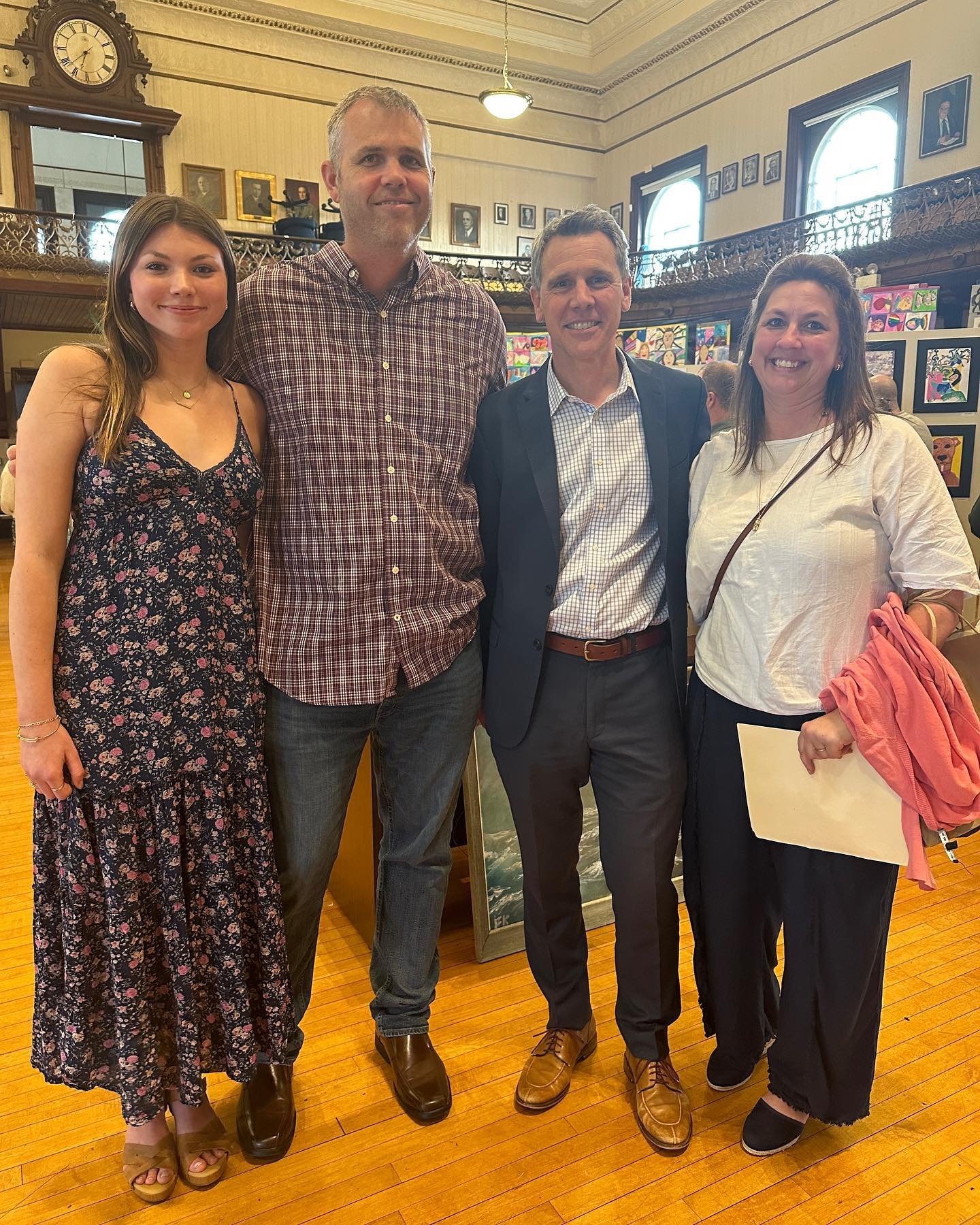 Gorgeous opening reception last night! So wonderful to celebrate the graduating seniors and especially to hear from Class of 2024&rsquo;s Sophia Silveria, who is headed off to @framinghamstateu to study art after being inspired by her GPS art teacher