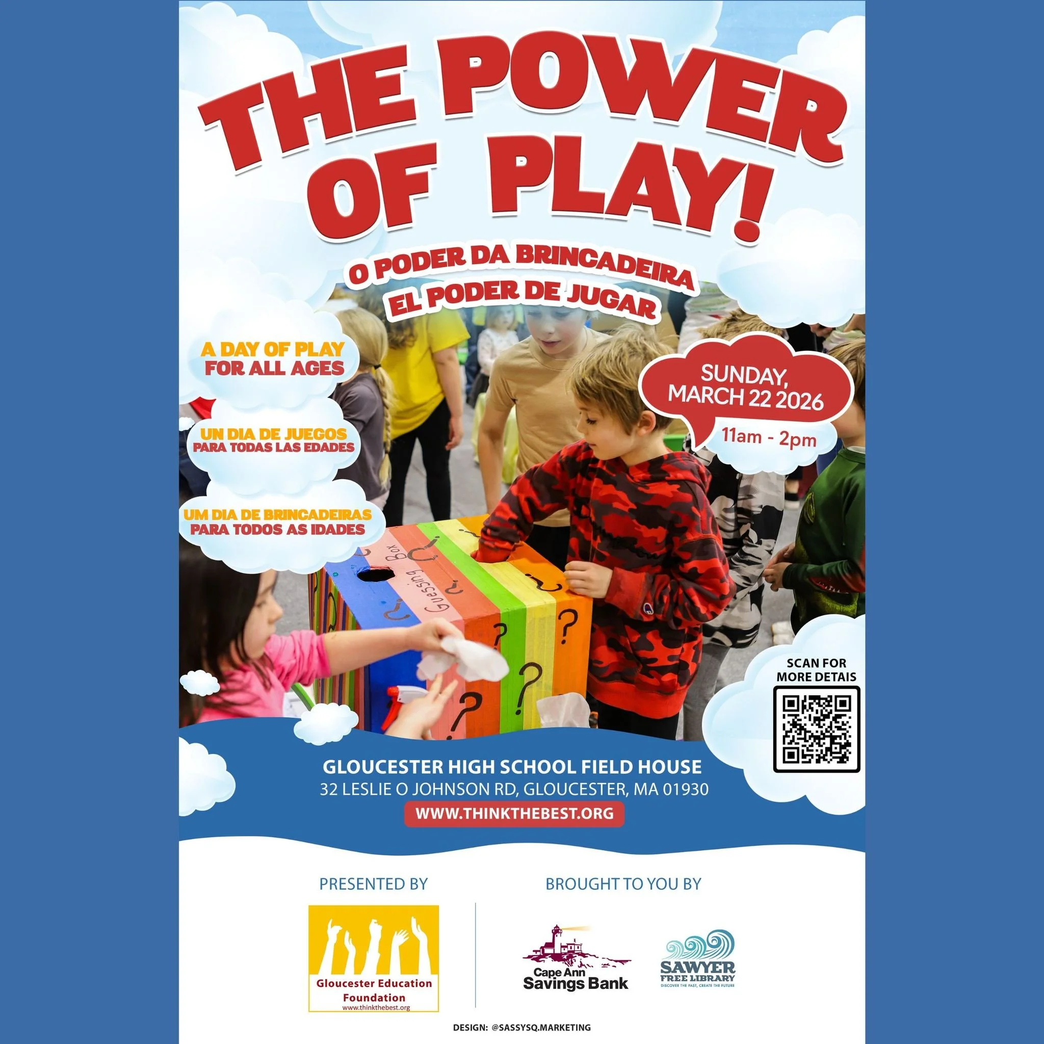 It's that time of year agin...POWER OF PLAY IS BACK! 3/22 at the GHS Field House. 

This annual all-ages event is a labor of love from GEF and our partners&mdash;bringing joy, color, and fun to the long, dark days of late winter. We can't wait to pla