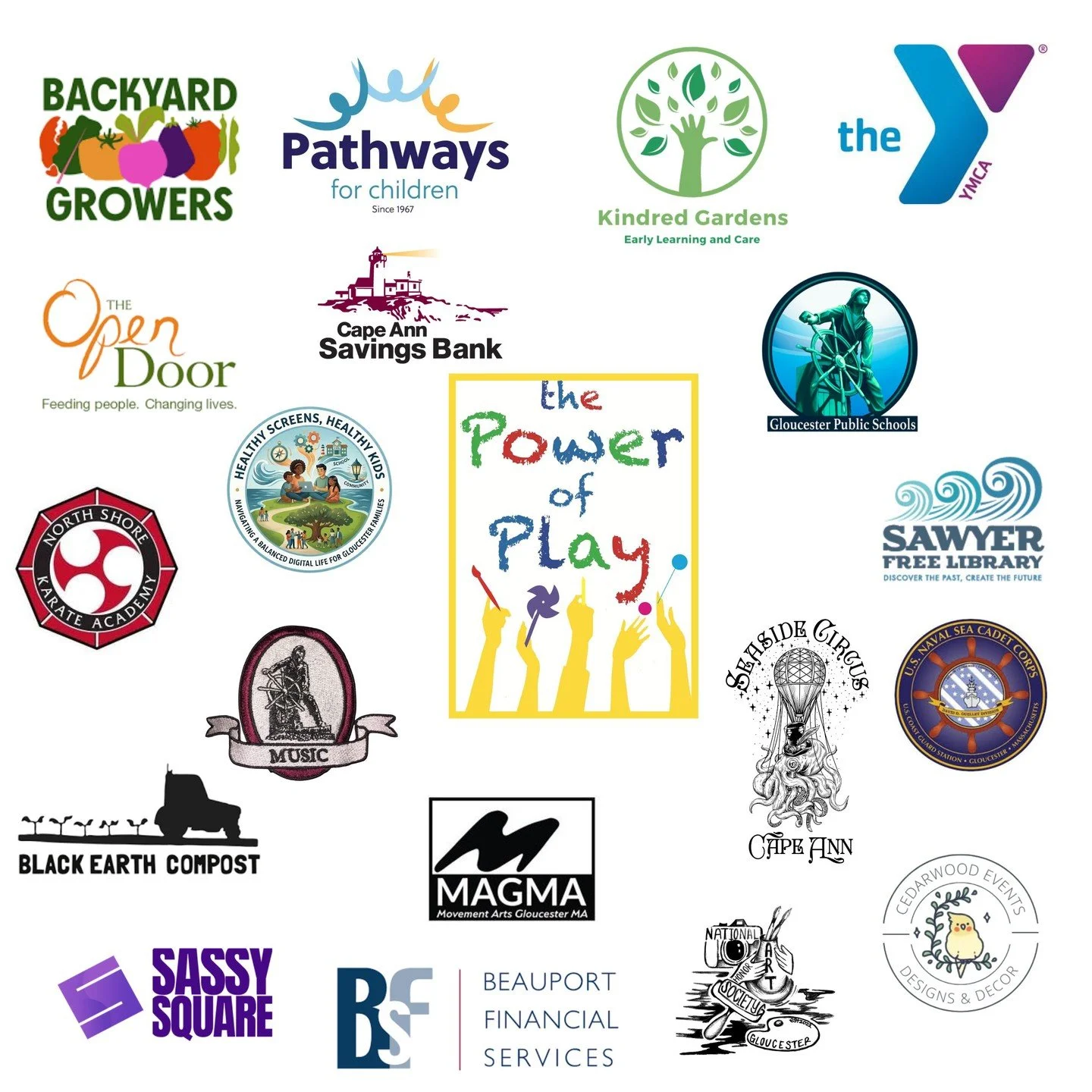 Power of Play is just ONE week away! Can you believe this amazing group of partners who are helping GEF bring our annual Day of Play to life? From leading activities to donating raffle baskets to running the concession stand to designing our posters 