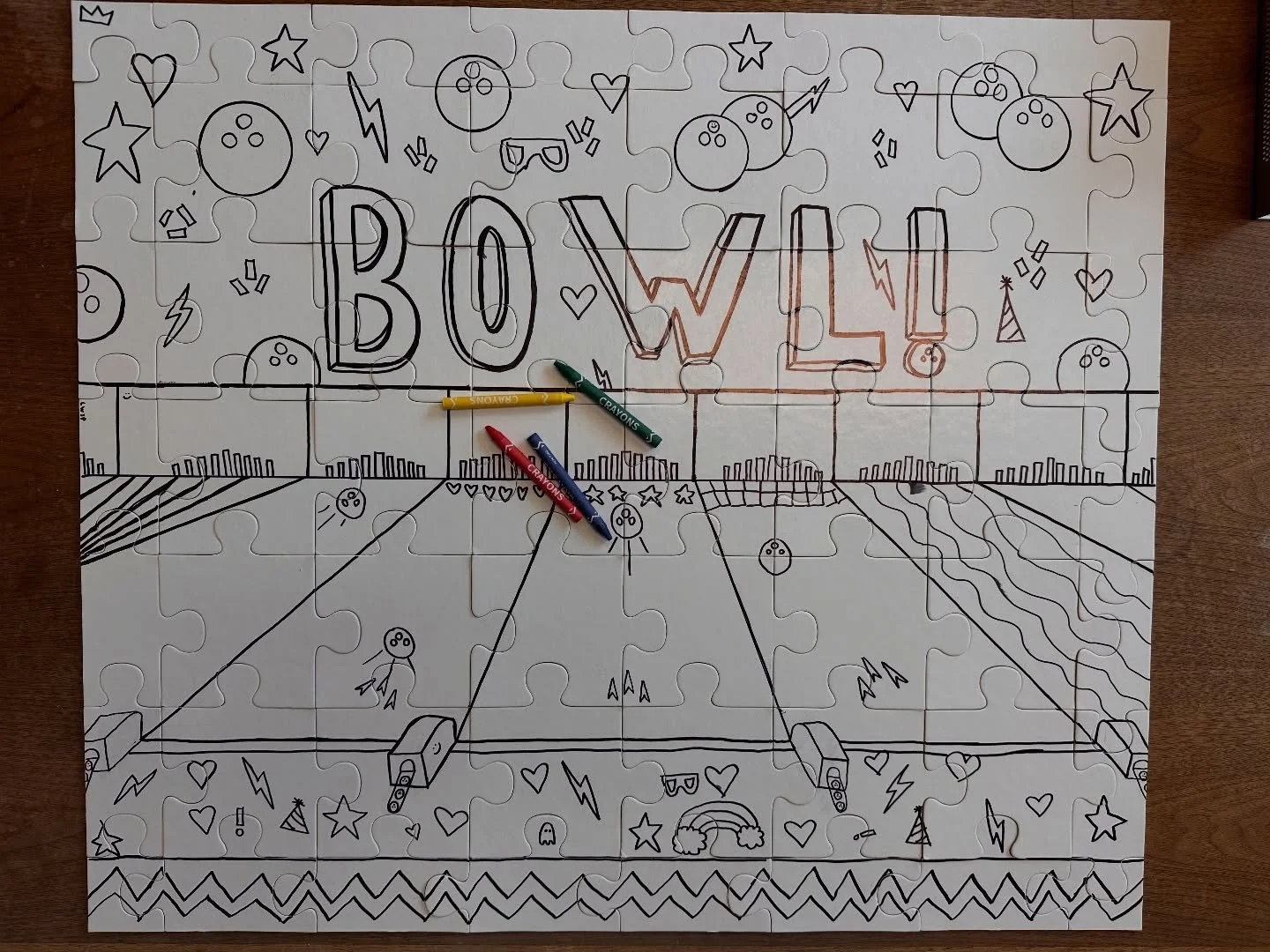 OBSESSED with these giant hand-drawn puzzles made by @gloucesterhigh.nahs for Power of Play! Come color them in at CREATE, then go put &lsquo;em together at GAMES. 

Thank you to NAHS President and GEF student Advisor @myleetowne for recruiting the s