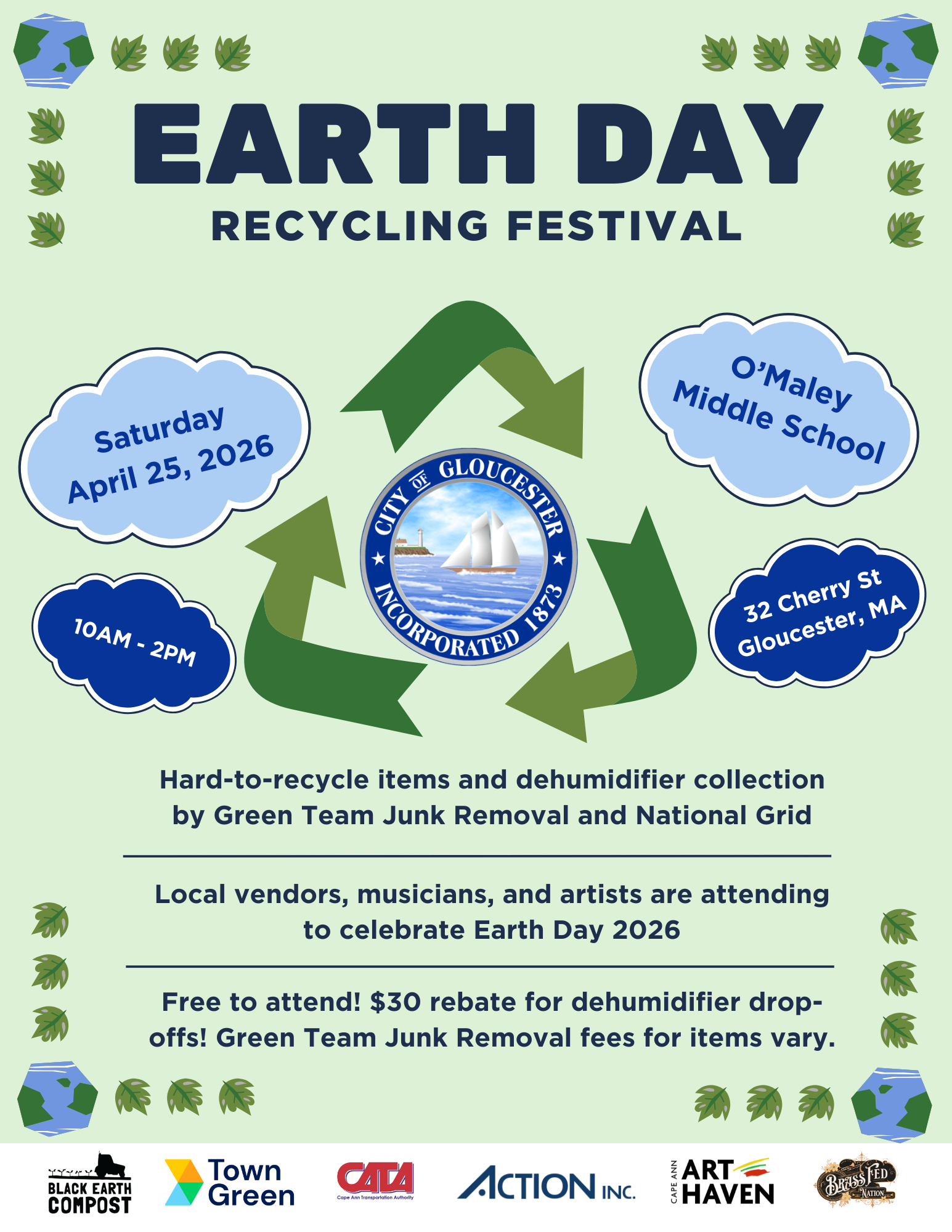 Earth Day Recycling Festival with Brassfed Nation and Art Haven