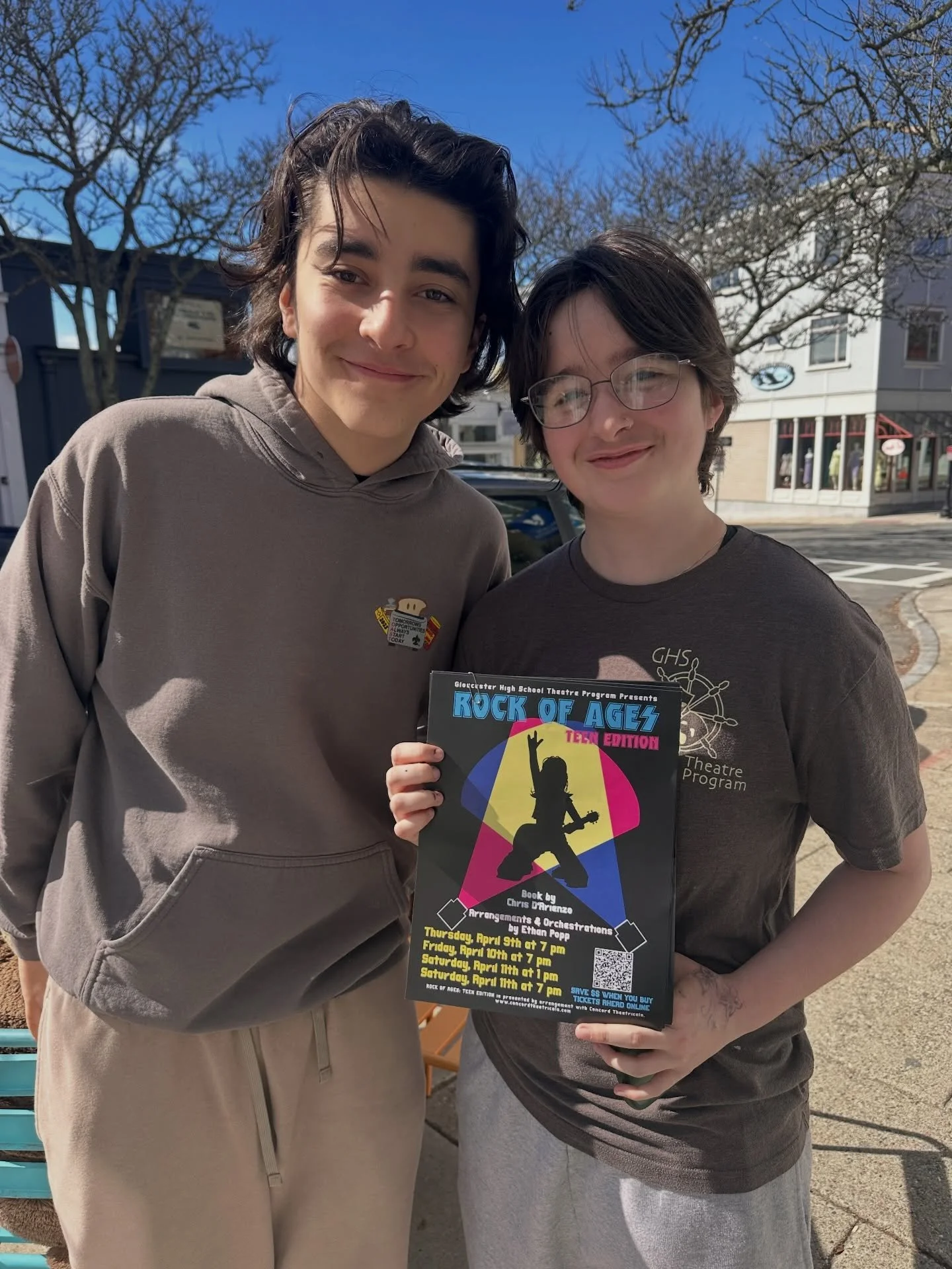 Nathan and Mylee say &ldquo;GO SEE ROCK OF AGES!!&rdquo; And we agree. Opening night is Thursday! #springintothearts