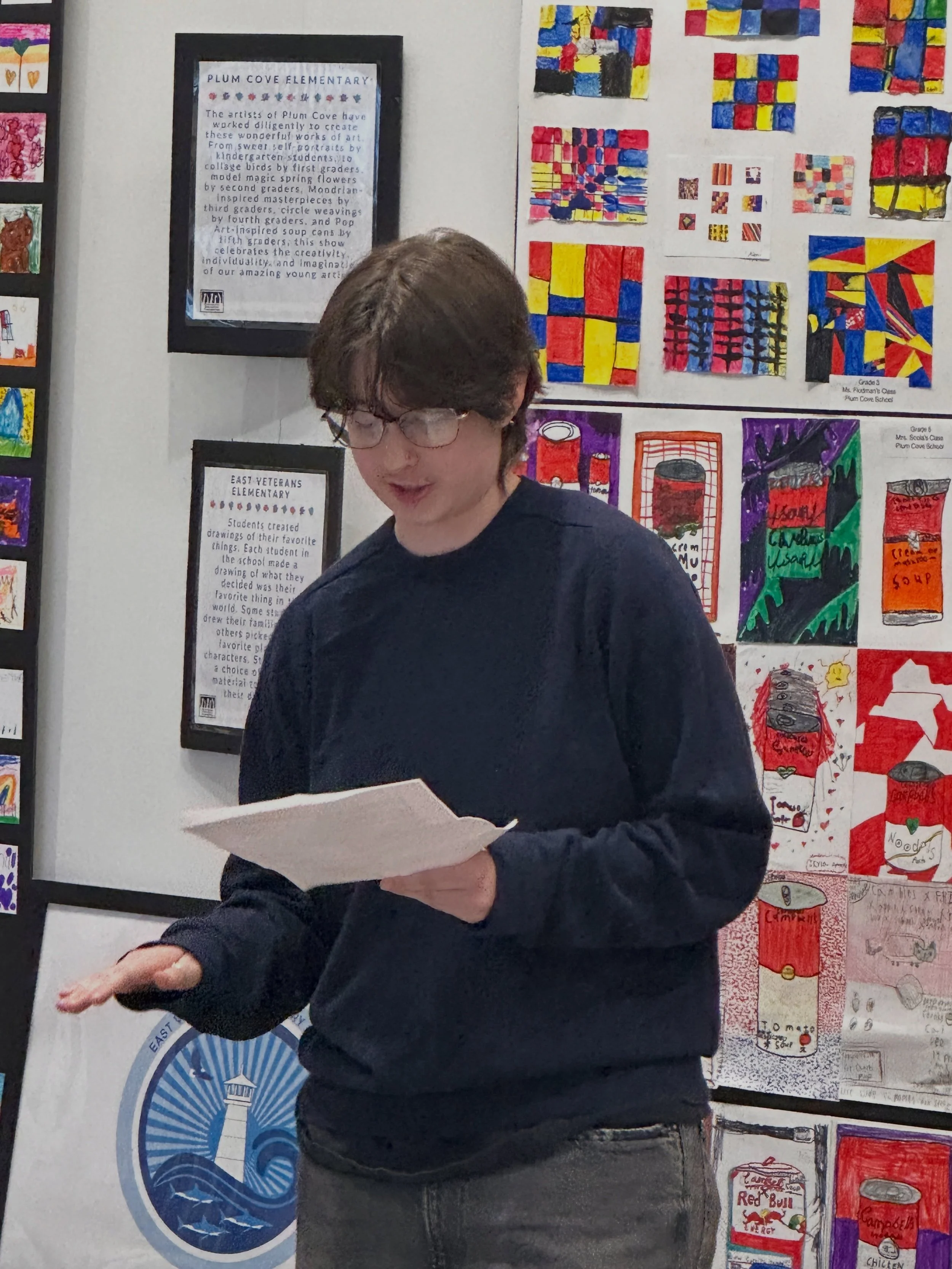 A colorful evening at the Spring into the Arts reception! The highlight was GHS Senior and GEF Student Advisor Mylee Towne, who shared reflections on their years of arts education in GPS. Next up for Mylee? An accelerated master program in arts educa