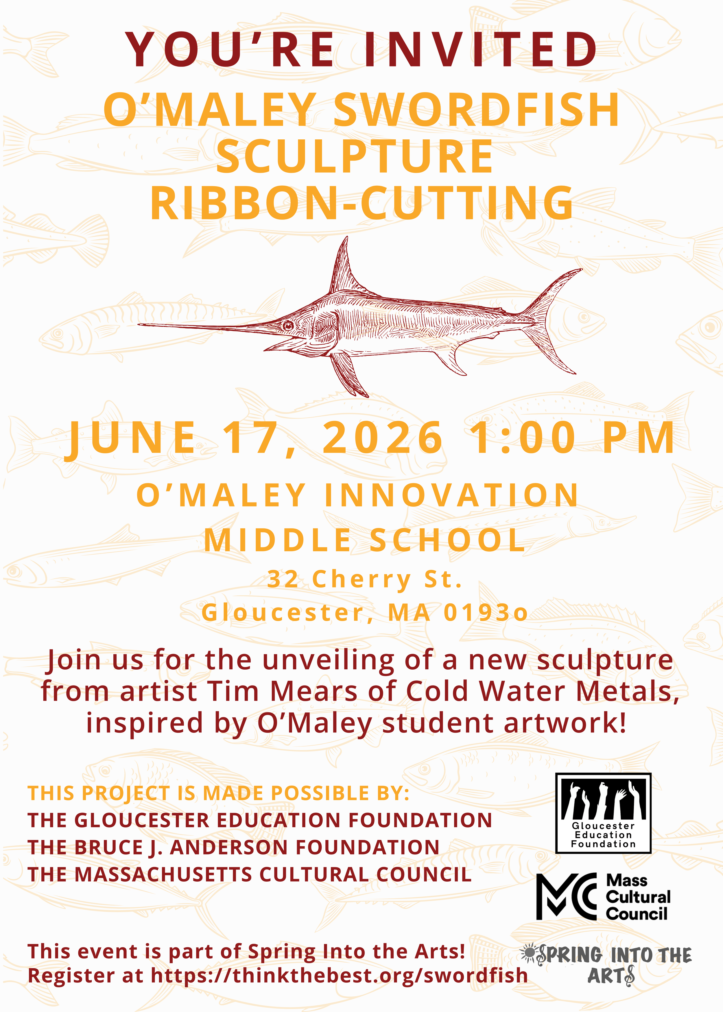 Ribbon-Cutting: O'Maley Swordfish Sculpture 