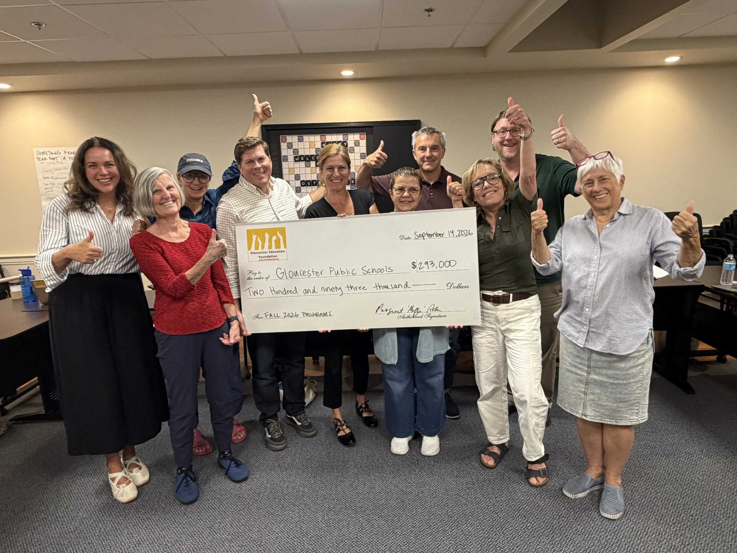 GEF Kicks Off the School Year with $293,000 for Gloucester Public Schools