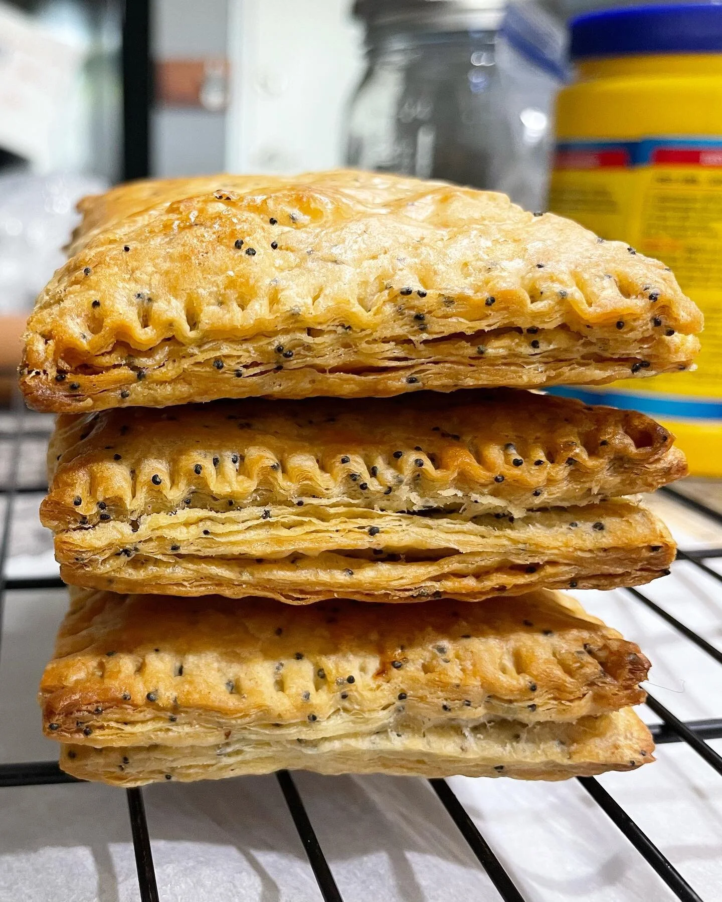 Introducing Poppy! 🍋 The lemon poppyseed hand pie. She&rsquo;s got thee flakiest poppyseed pie crust, a nice bright lemon curd filling, and a toasted meringue topping for flair. Tastes like a muffin looks like a model, she&rsquo;ll be on the website