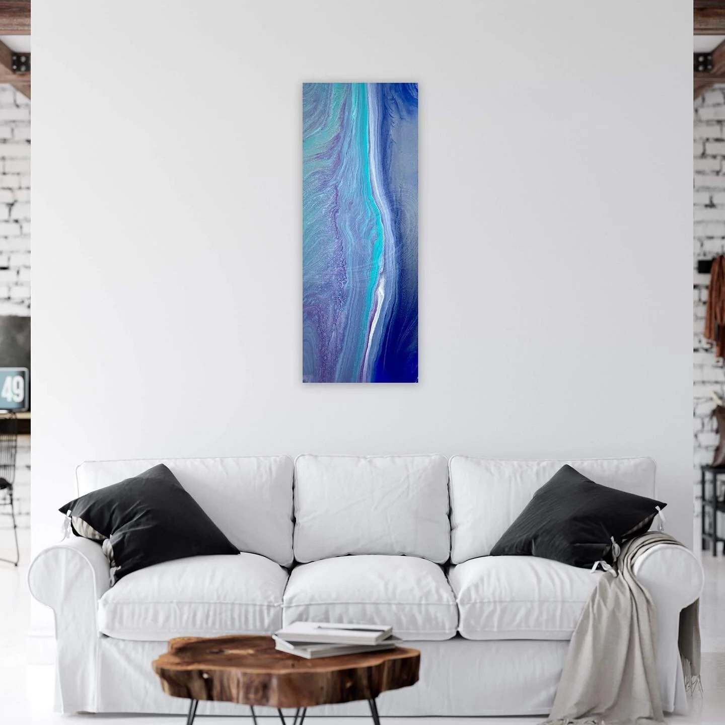 &ldquo;I&rsquo;m Niagara Falling for You&rdquo;
Artist: Ryan Sharif 
@ryansharif73 
40&rdquo; x 16&rdquo; Acrylic Painting
on Gallery Wrap Canvas 
Archival UV Finish 
*available* 
. 
. 
. 
. 
#atx #austinart #austinartist #atxart #atxartist #fluidart