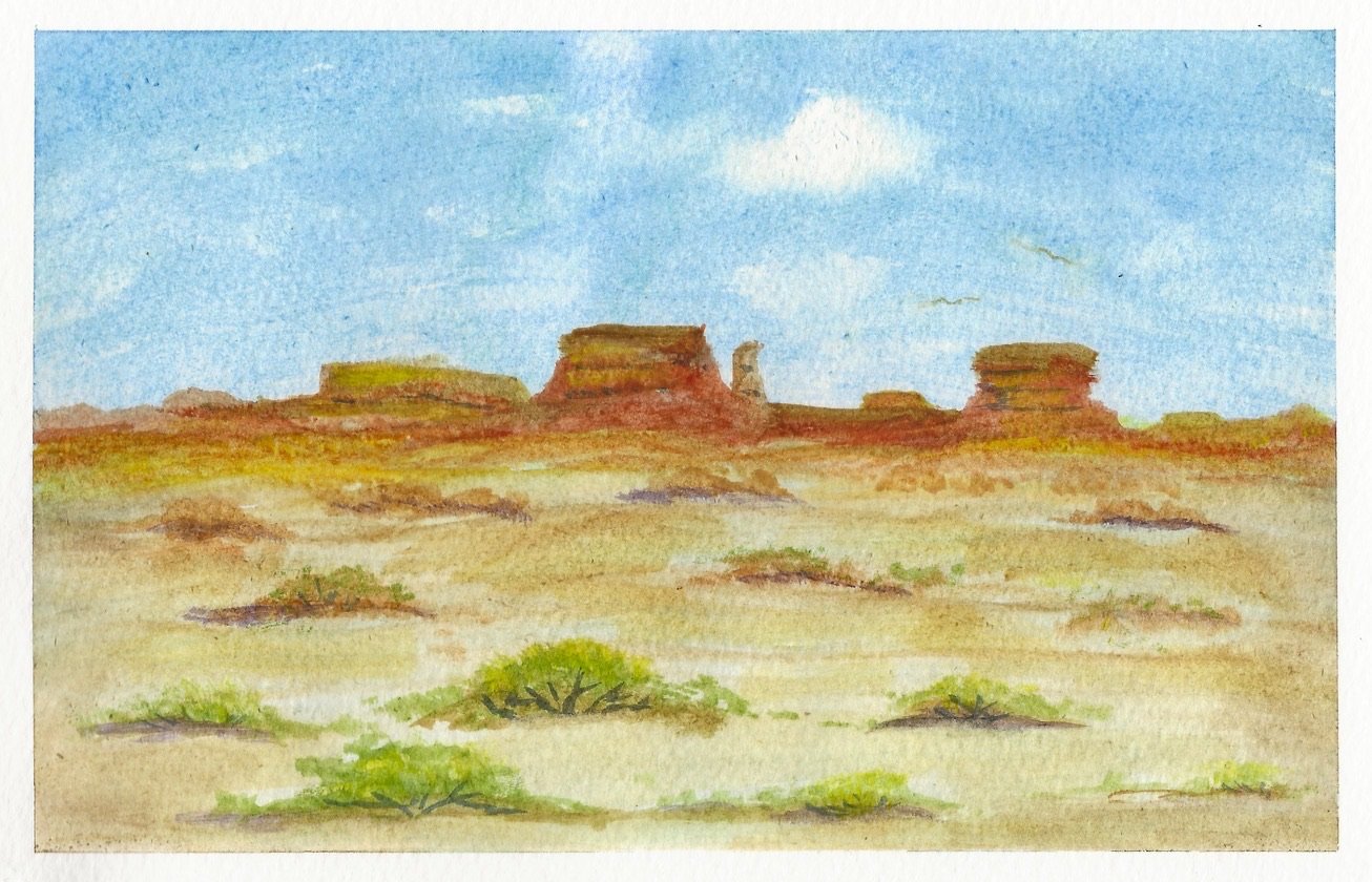 New Mexico 8"x10" Watercolor