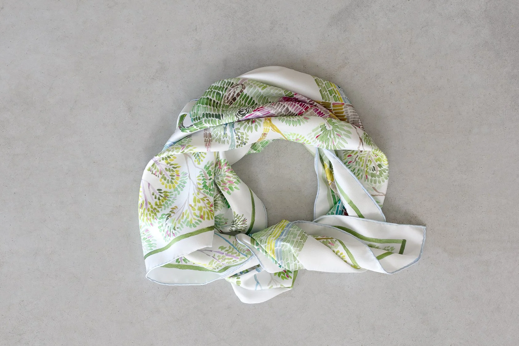 Bottle Tree Silk Scarf