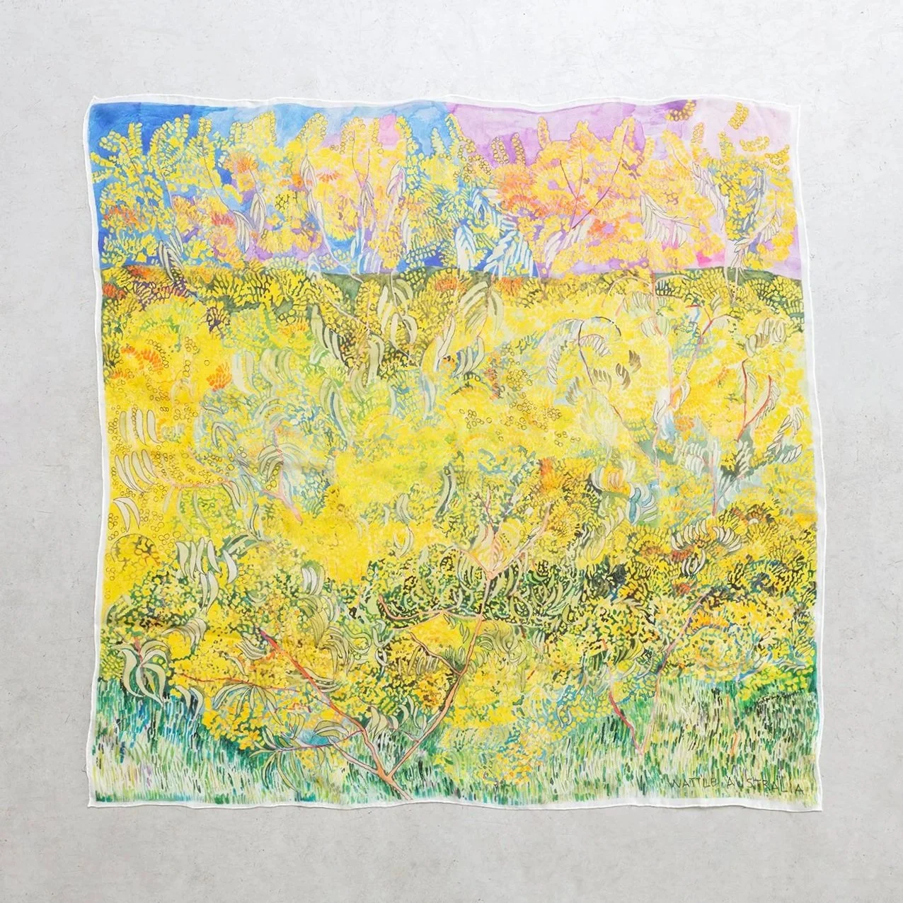 Wattle Silk Scarf