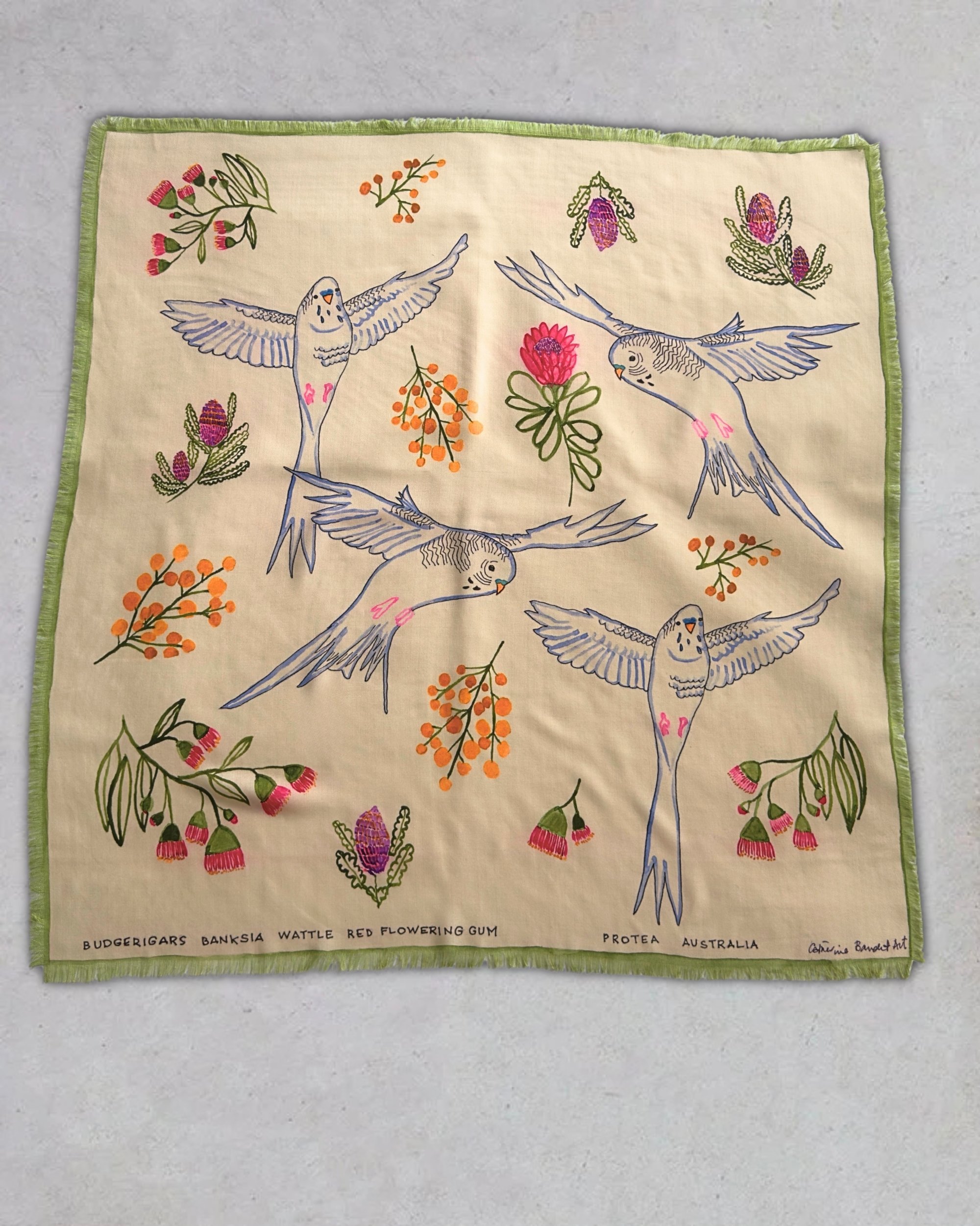 Budgie+Flora_Green Fringe_Flat Lay_Website.jpg