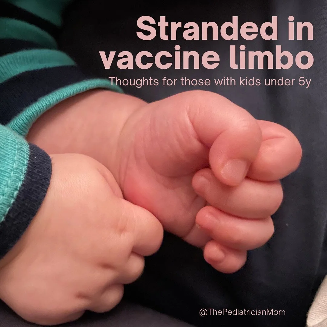 For parents of kids &lt;5, the past years have been a rollercoaster. I know because I have two under 5.

First there was no v@x for young kids. 
Then we heard there might be! 
Then we heard it worked for kids &lt;2y, but did not provide enough protec