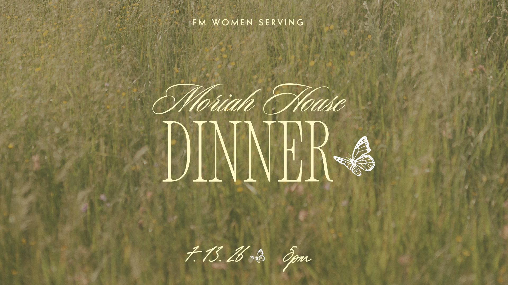 Moriah House Dinner