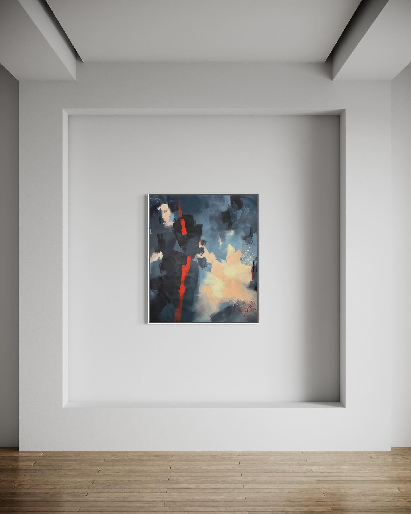 Here&rsquo;s another piece in my new body of work. This one is already reserved by a collector! 

&ldquo;And So the Infinite Division of Space and Time&rdquo;
Acrylic and charcoal pencil on canvas
40&rdquo; x 34&rdquo;

See it here: https://www.caryn