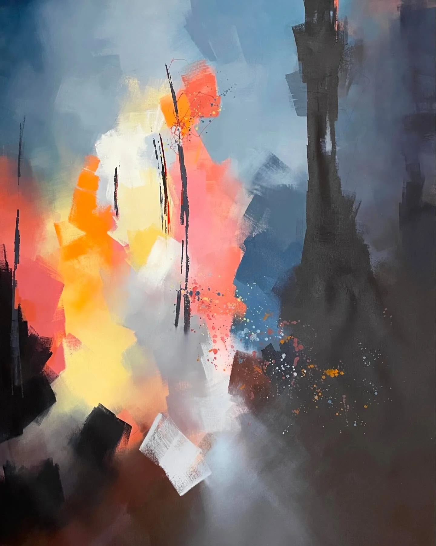There&rsquo;s still time to see &ldquo;Artistry of the Pacific Northwest&rdquo; at @seldensdesign ! You won&rsquo;t see this piece there however&hellip;because it sold! See the rest of my work before it disappears!
.
.
#Abstractart #seattleartpost #a