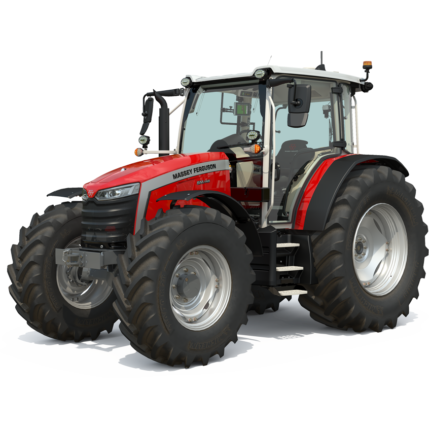 The new MF 5M represents best value for money, capitalising on its versatility that makes it a real all-rounder!  This Series includes six tractors from 95hp up to the new, top 145hp model: the MF 5M.145.  