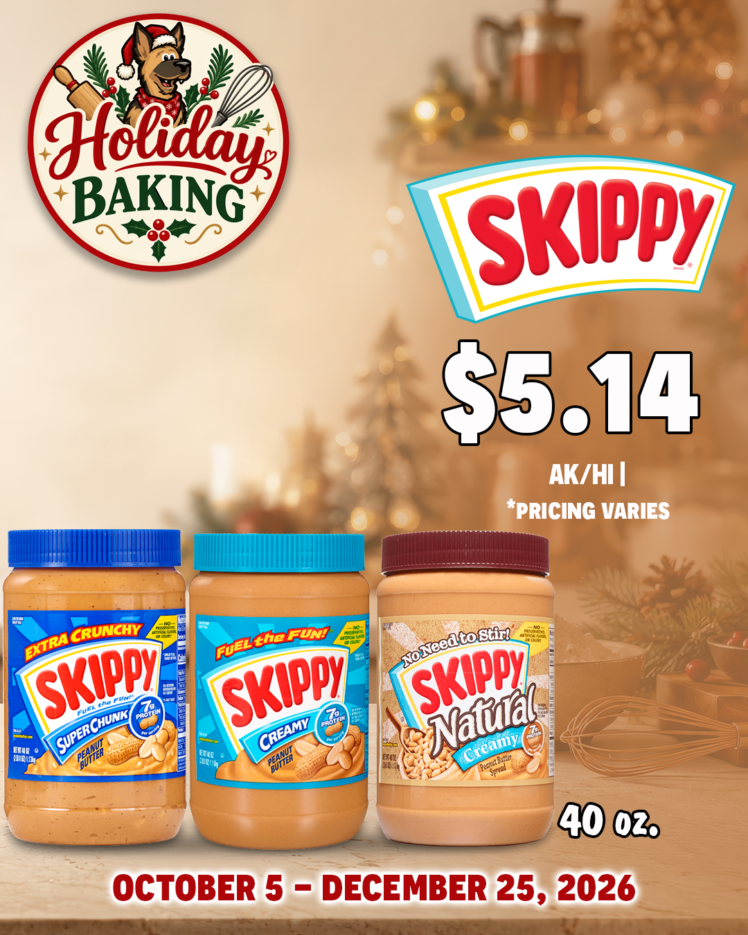 Holiday Baking at the Commissary_SKIPPY Peanut Butter