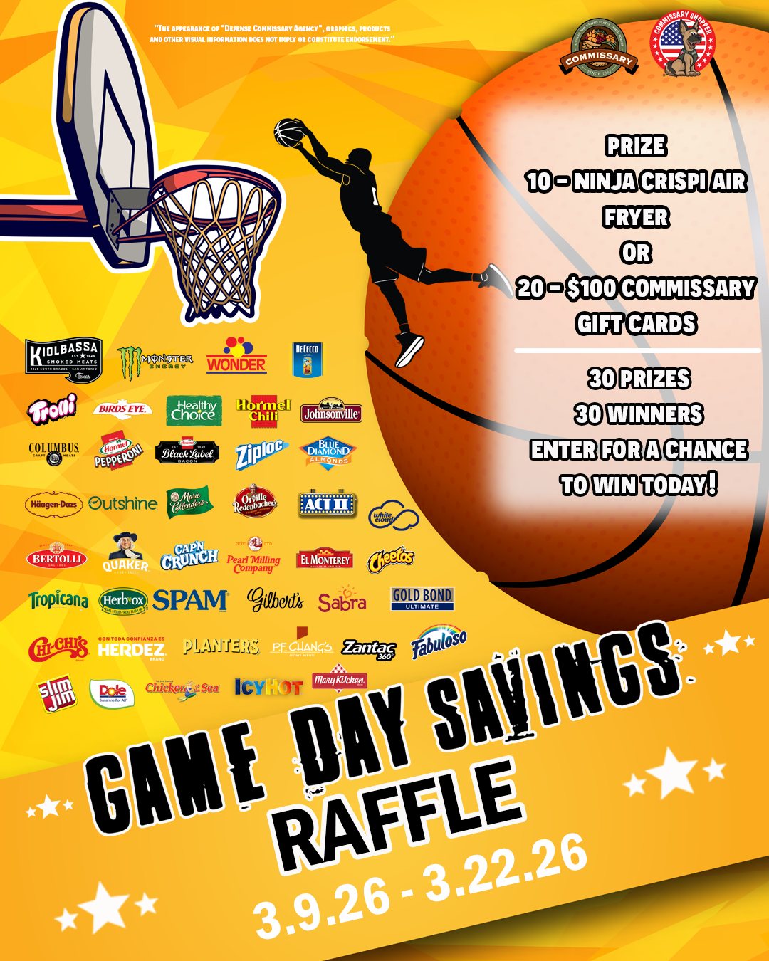Game Day Savings Raffle