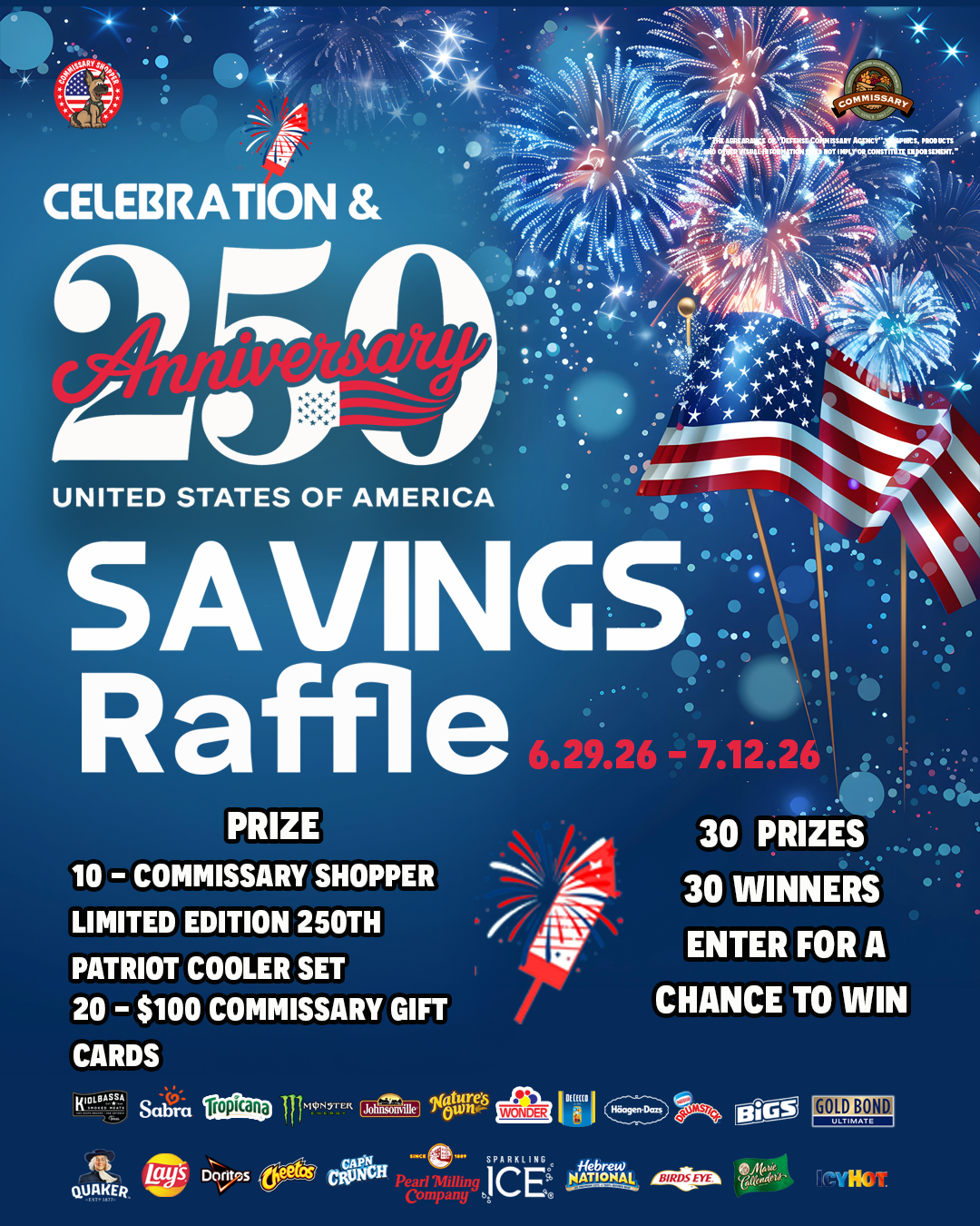 USA 250th Celebration & Savings Raffle