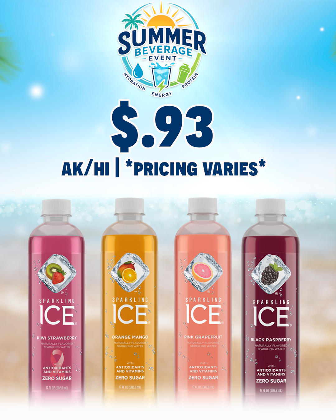 Summer Beverage Event Sparkling Ice - Commissary Shopper
