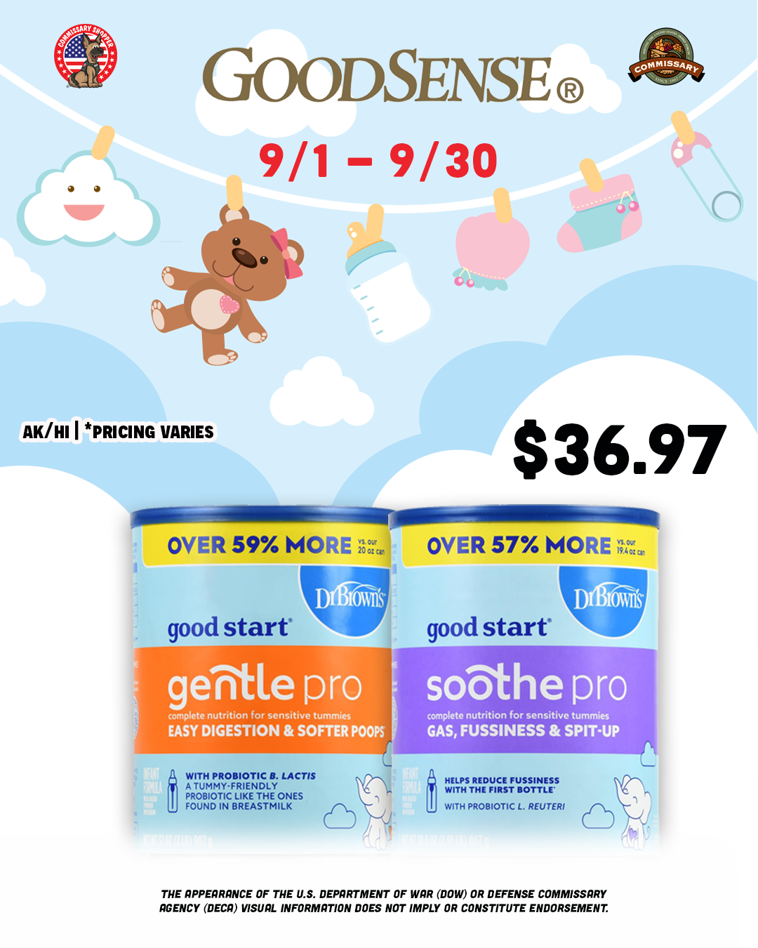 GoodSense Baby Formula Dr Browns - Commissary Shopper
