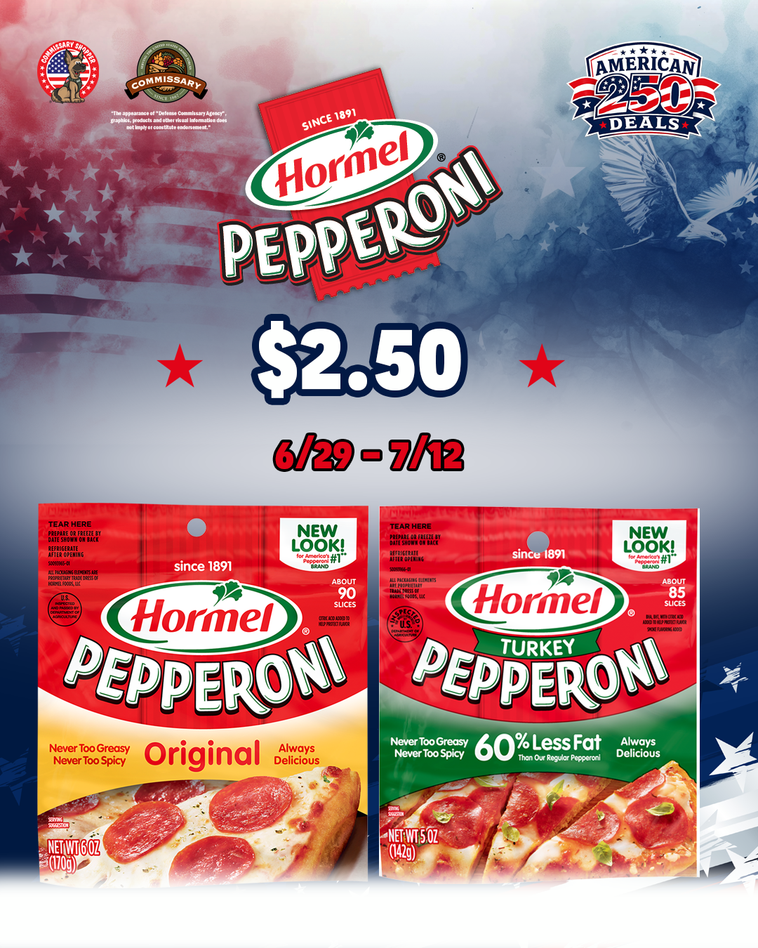 American 250 Deals_Hormel Pepperoni