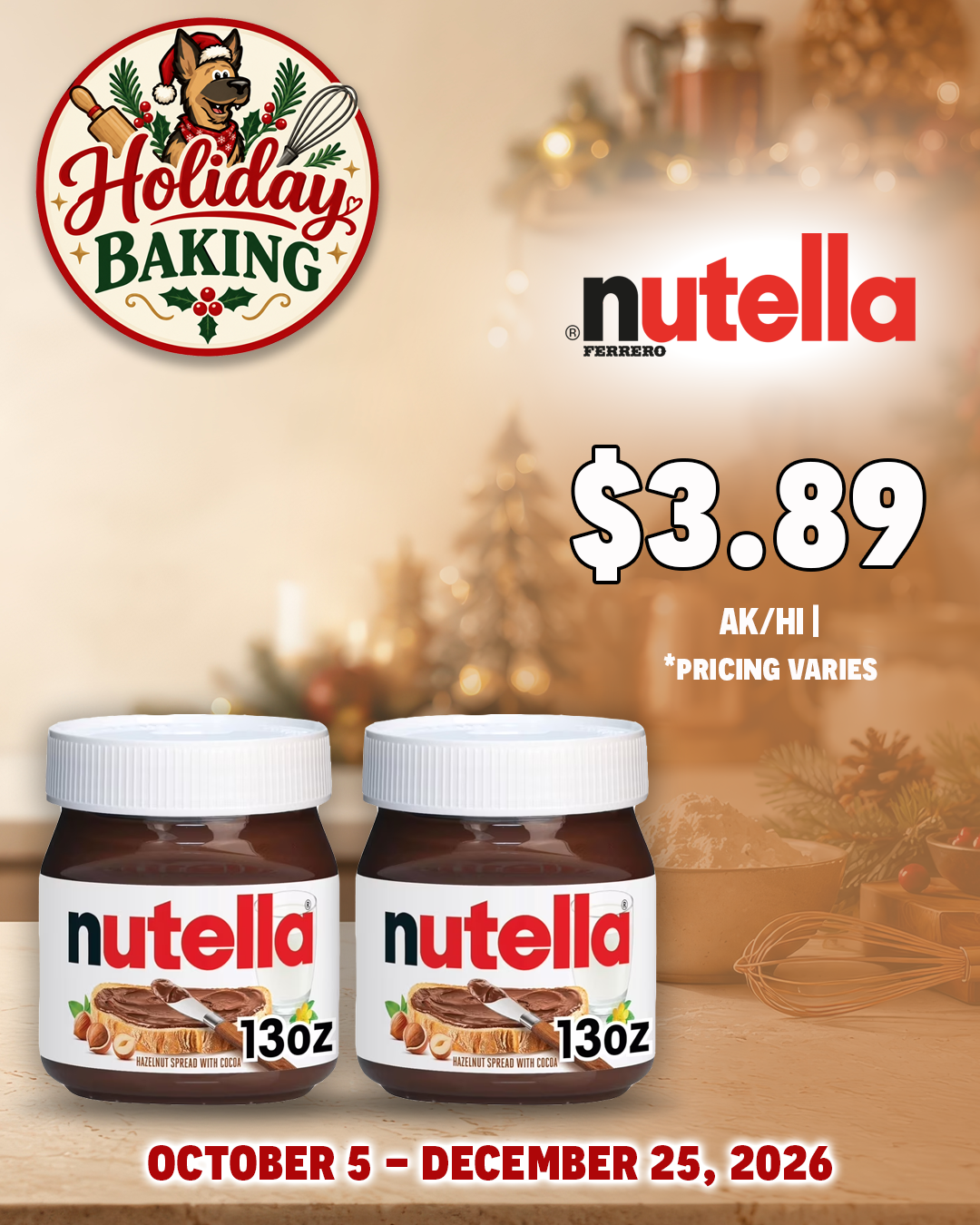 Holiday Baking at the Commissary_Nutella