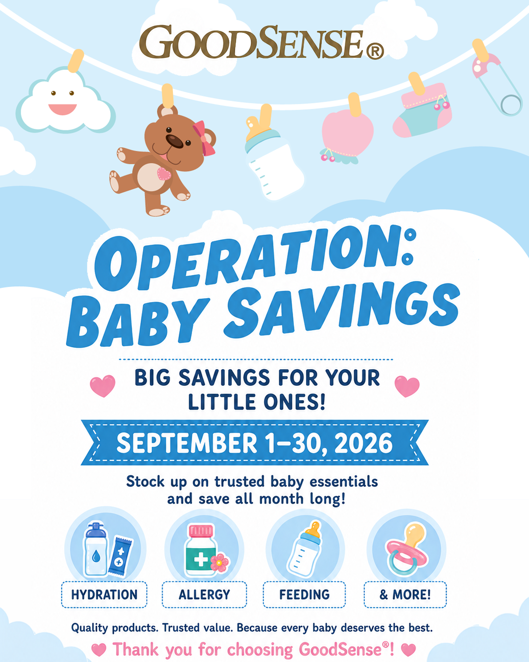 Operation Baby Savings - Commissary Shopper