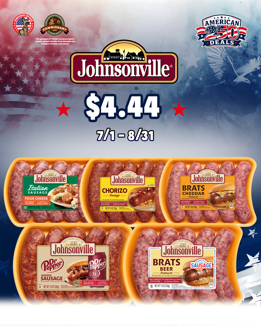 Commissary Shopper_American 250 Deals_Johnsonville