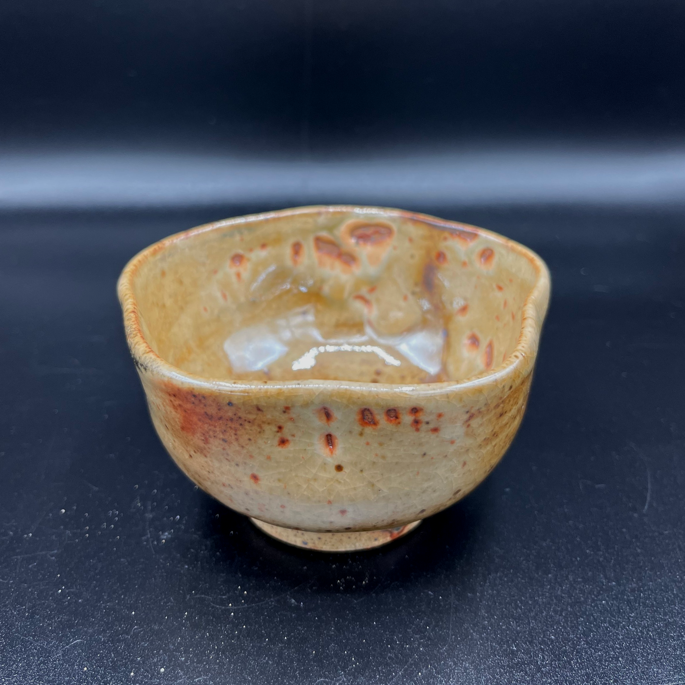Shino Blossoms, Wheelthrown Stoneware, Cone 10 Reduction, 2025