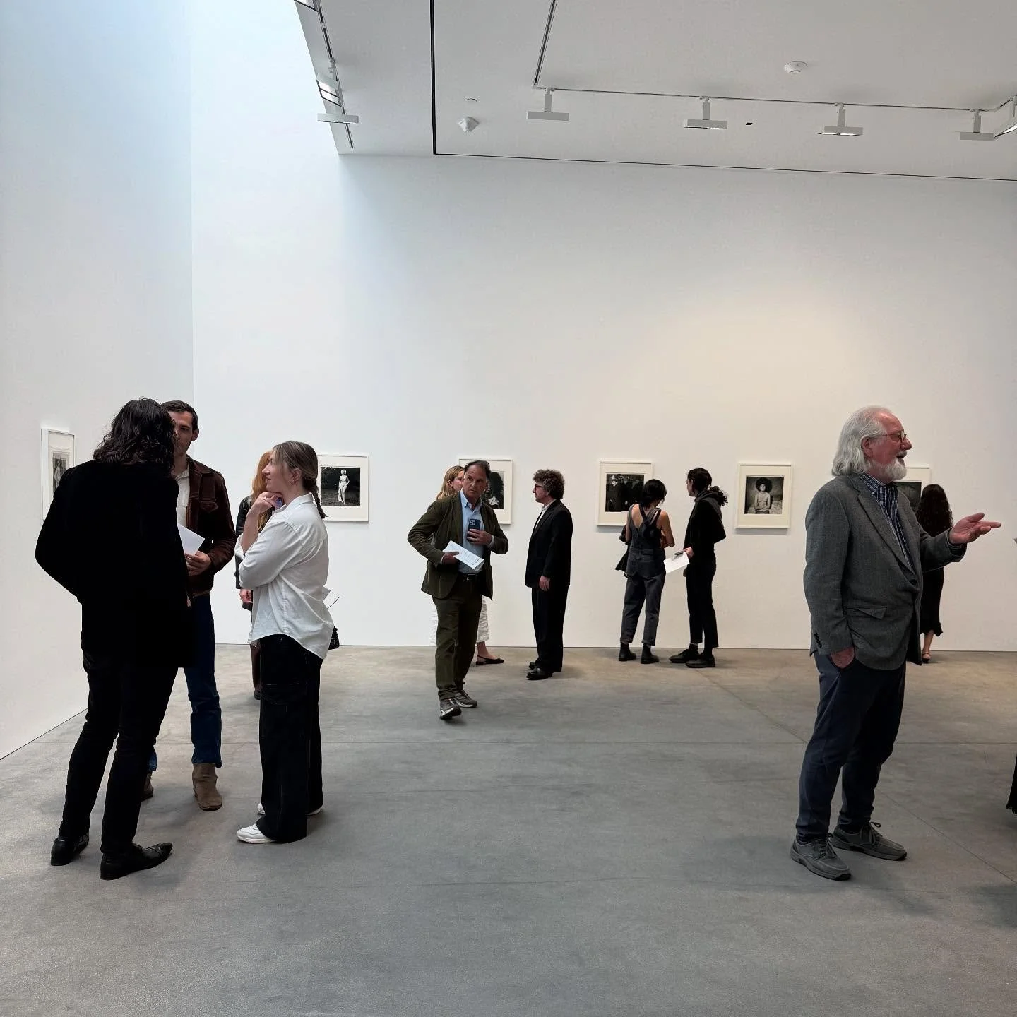 A shot from @michellejchun at the @davidzwirner walkthrough of The 1972 Diane Arbus Retrospective Revisited “.cataclysm.” We’re a bit behind with our coverage but this was back in late April. 
“Arbus’s depictions of cou