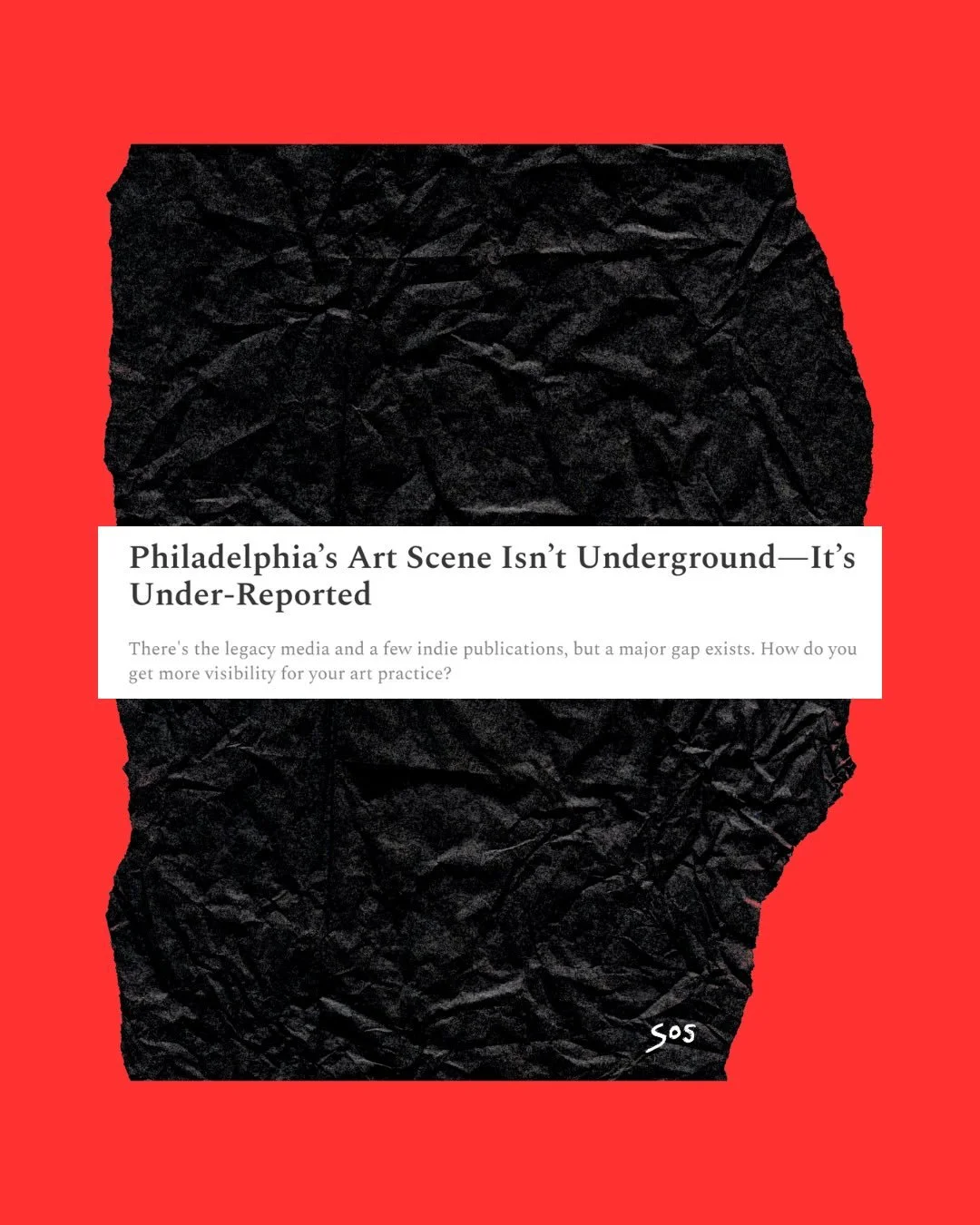 There&rsquo;s the legacy media and a few indie publications, but a major gap exists. How do you get more visibility for your art practice? 

If you want to read our full analysis on Philly&rsquo;s art media landscape, you can subscribe to our Substac