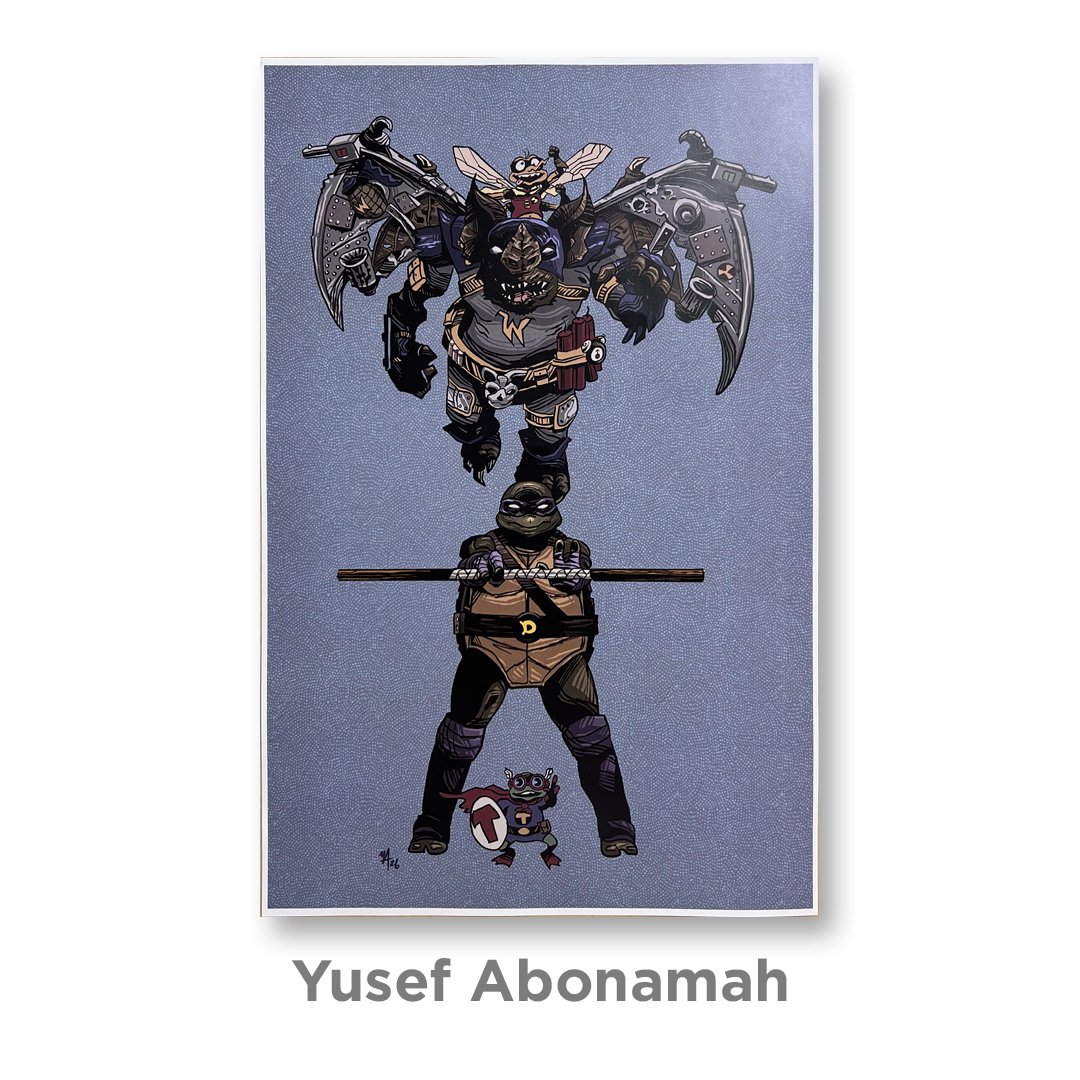 "Donnie & Wingnut" print by Yusef Abonamah