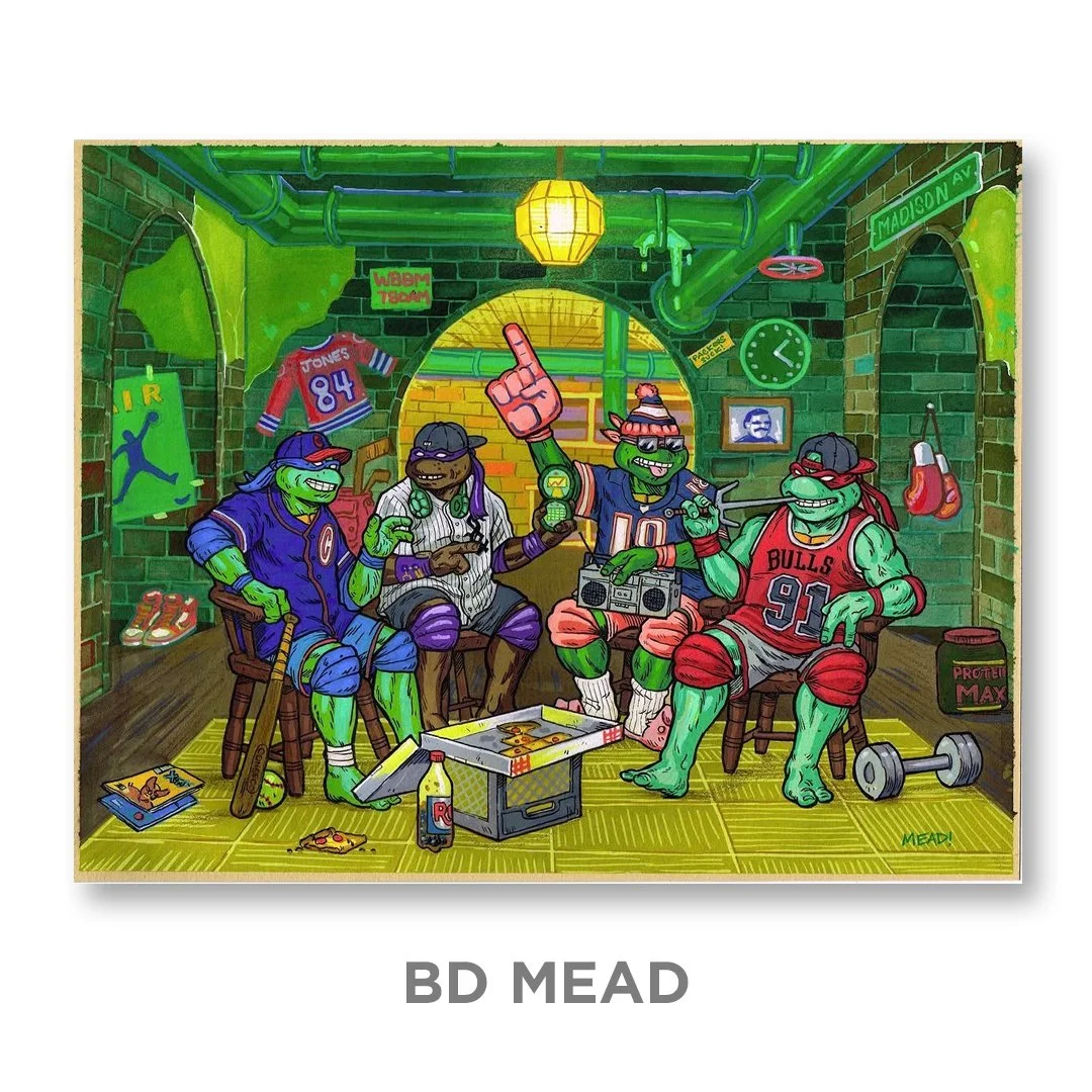 “Da Turtles!” print by BD Mead