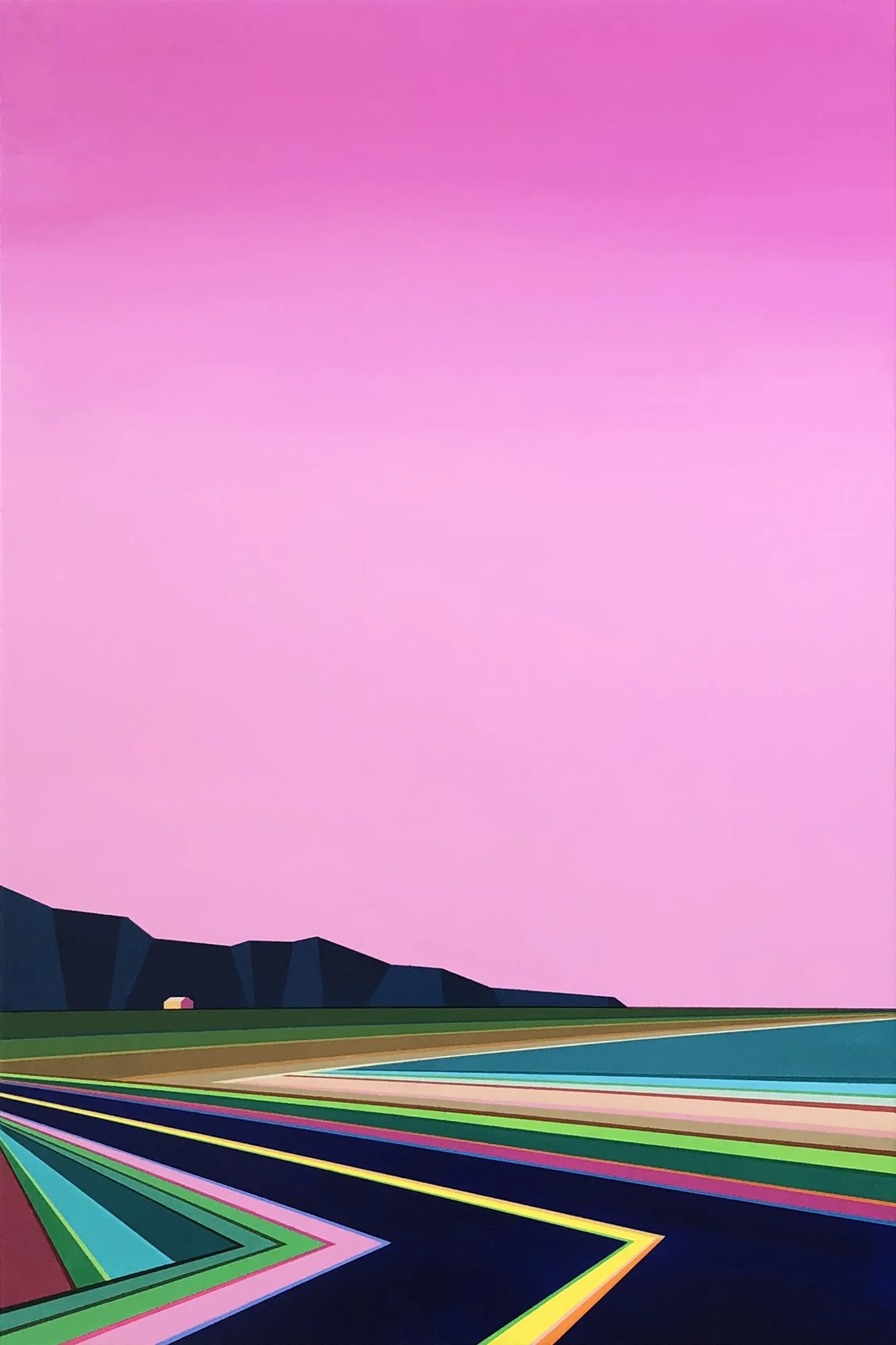 Blushing Coastline (36x24)