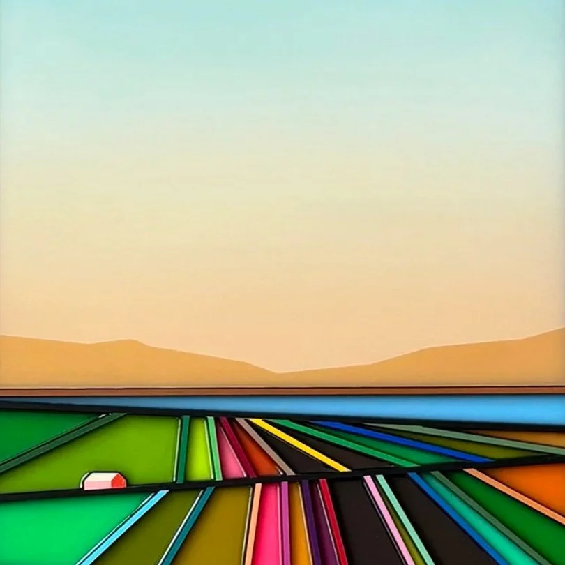 Chemin sous un soleil d'été