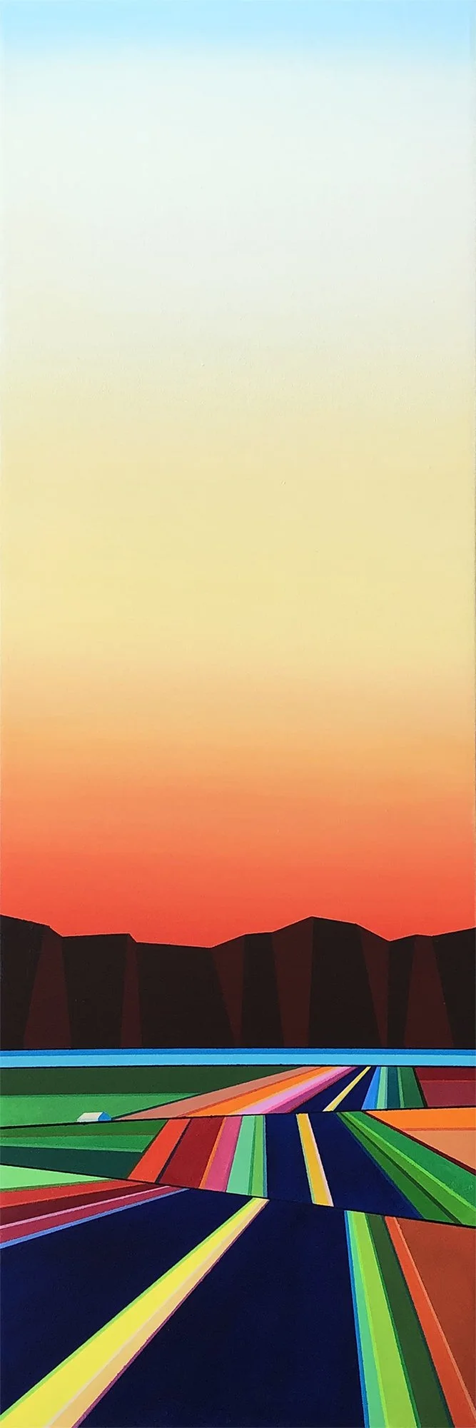 Sunset over the Rockies (36x12)