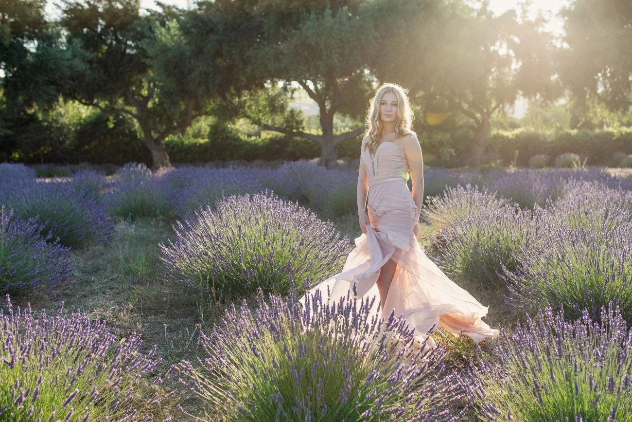 CARLY AT THE LAVENDER FARM