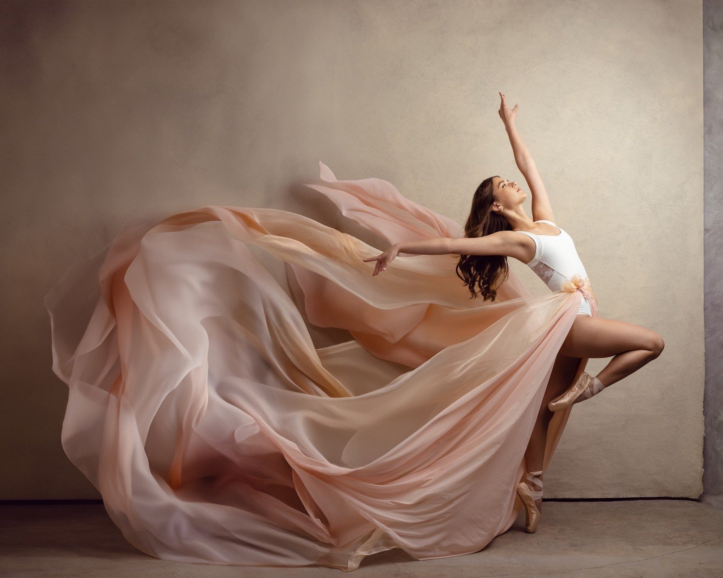 A big part of every dance shoot is playing with fabric. We have silks in every color of the rainbow in the studio and have been having the best time creating these images with swirling fabric. Which color is your favorite?