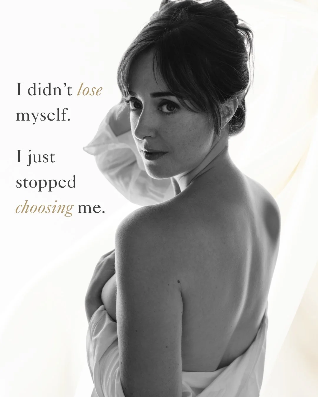 I didn&rsquo;t create this because it was Valentine&rsquo;s Day.⁠
I created it because I was disappearing.⁠
⁠
Burnout.⁠
Body disconnect.⁠
That quiet feeling of moving through your life without really being in it.⁠
⁠
Somewhere between being everything