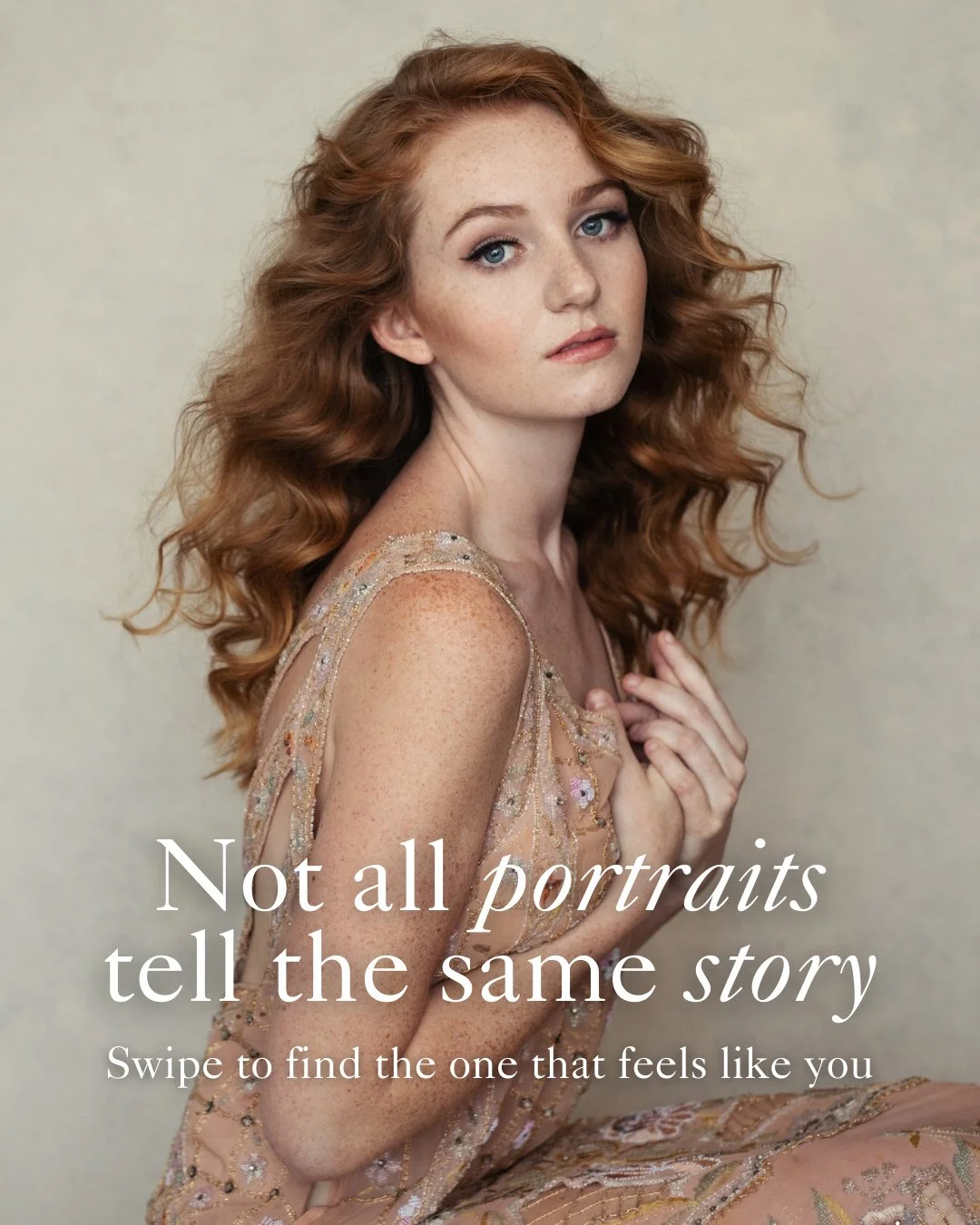 Most people think portrait sessions are one thing...⁠
But there are so many different ways to create something meaningful.⁠
⁠
Some women come to celebrate motherhood.⁠
Some step in front of the camera for the 40 Over 40 project.⁠
⁠
Some are honoring 