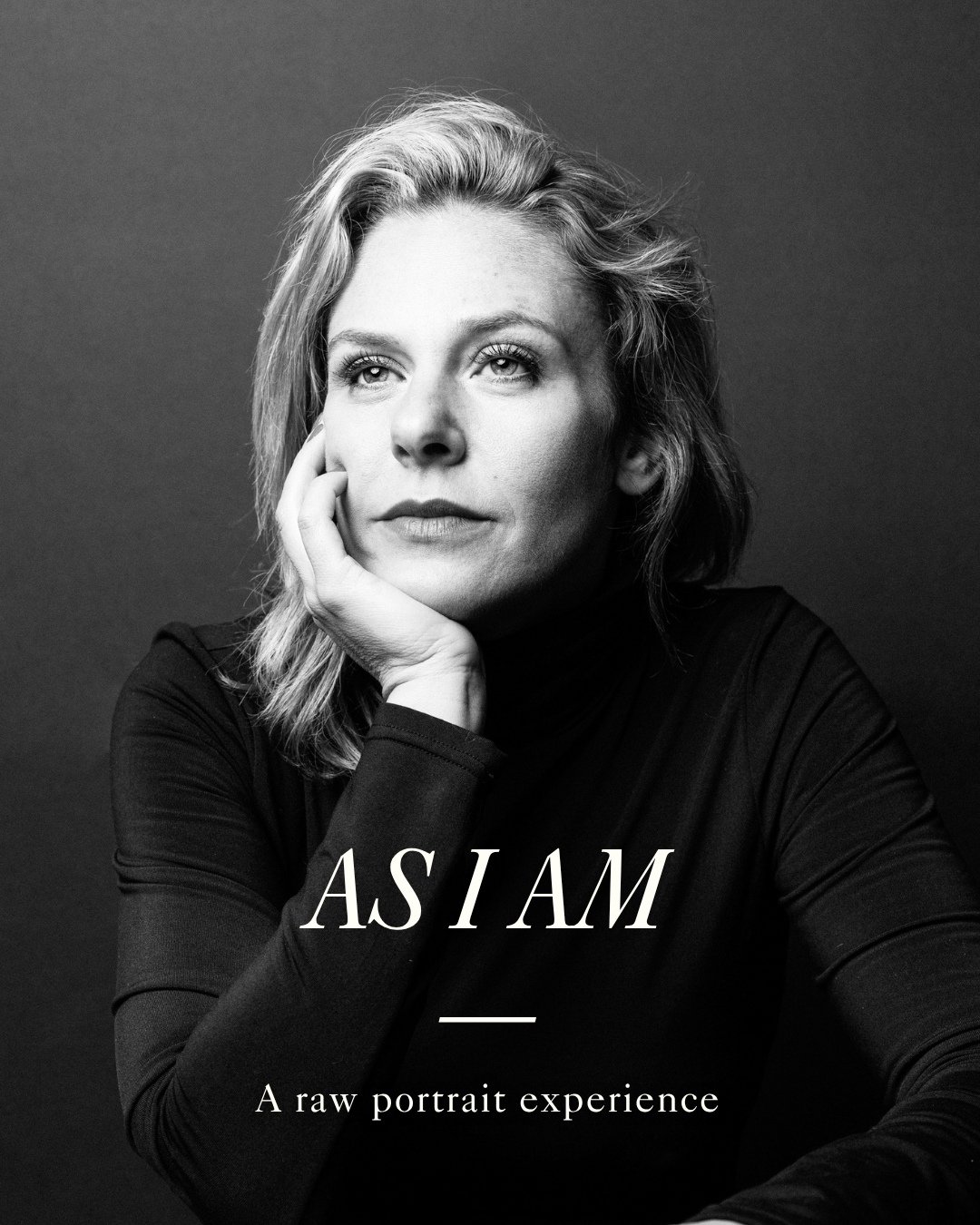 AS I AM was created for the version of you that is tired of feeling like you need to become someone else before you deserve to be seen.⁠
⁠
This experience is intentionally stripped back.⁠
⁠
No professional hair and makeup.⁠
No heavy retouching.⁠
No p